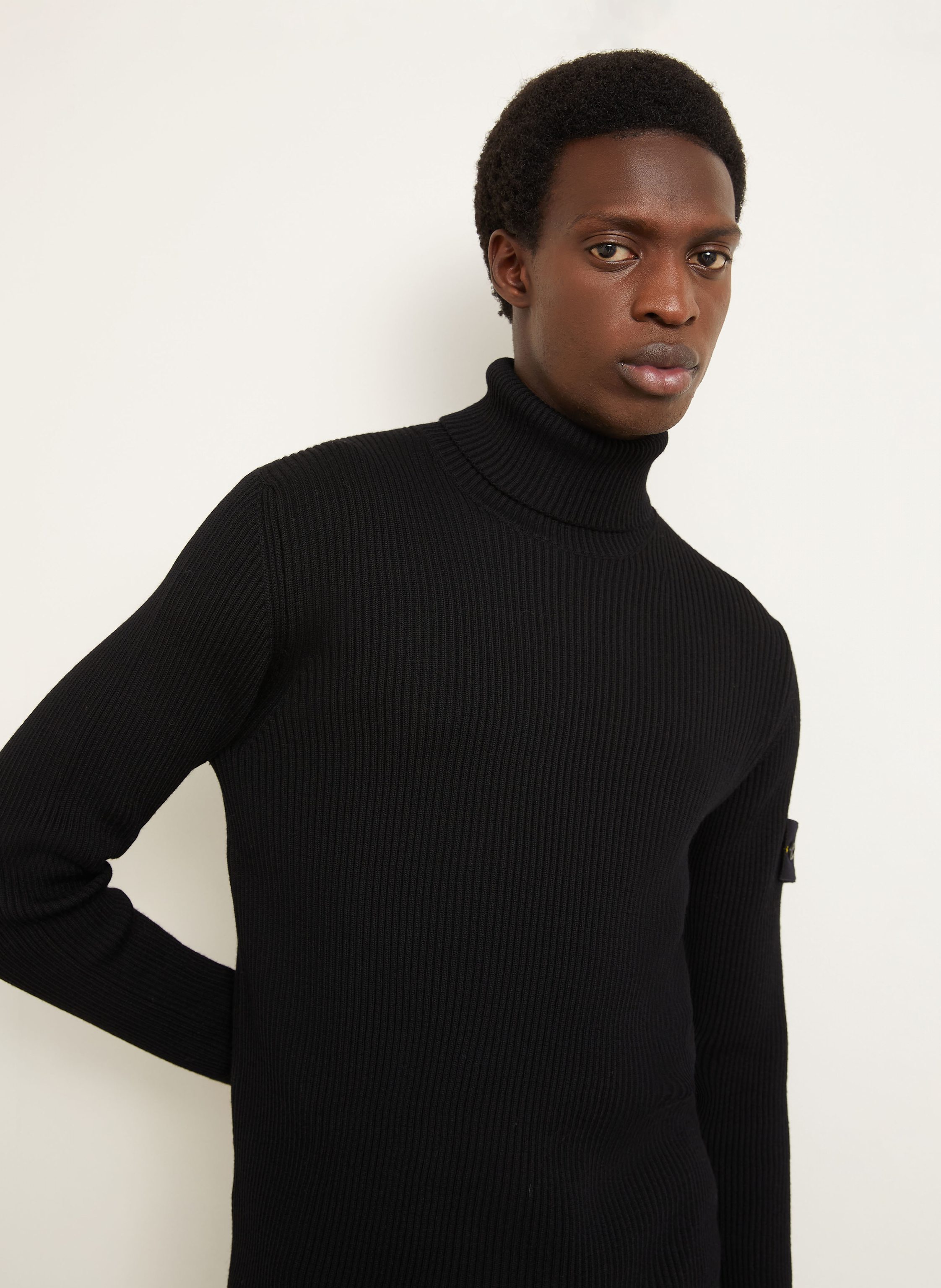 Thumbnail - Stone Island Rollkragenpullover schwarz