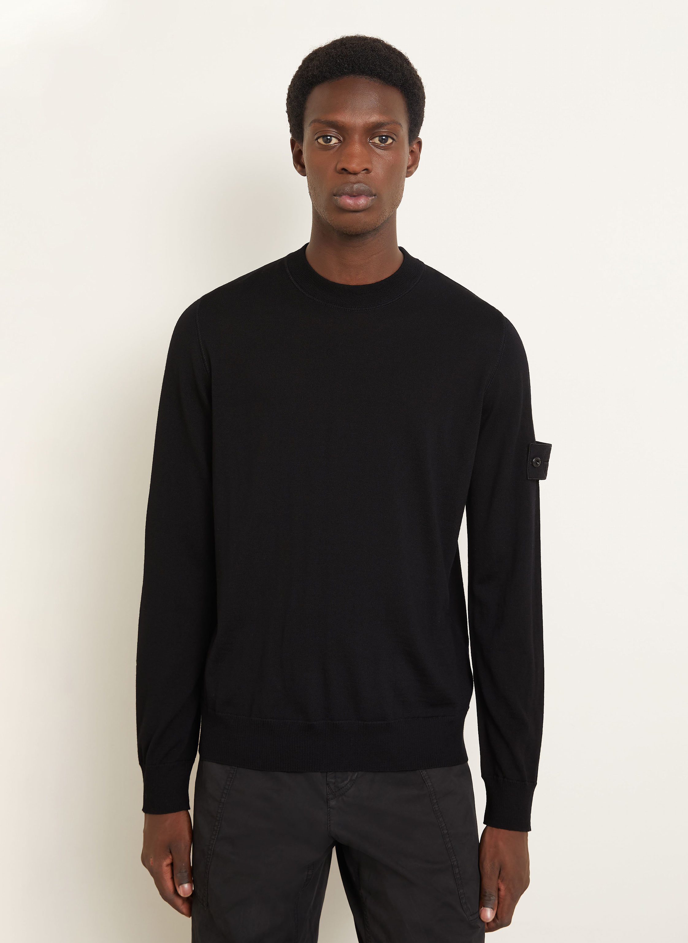 Thumbnail - Stone Island Pullover Ghost schwarz