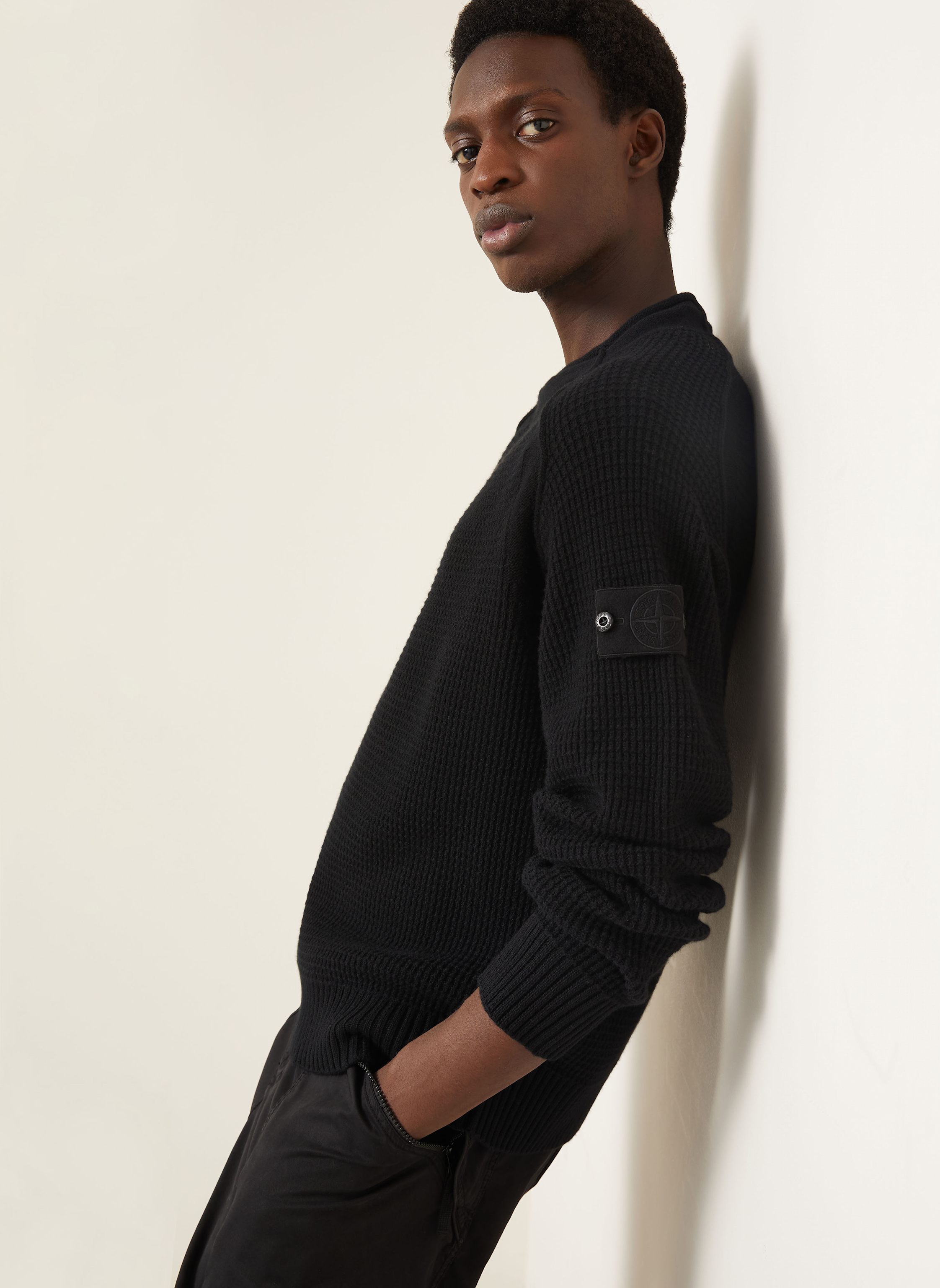 Thumbnail - Stone Island Pullover Ghost schwarz