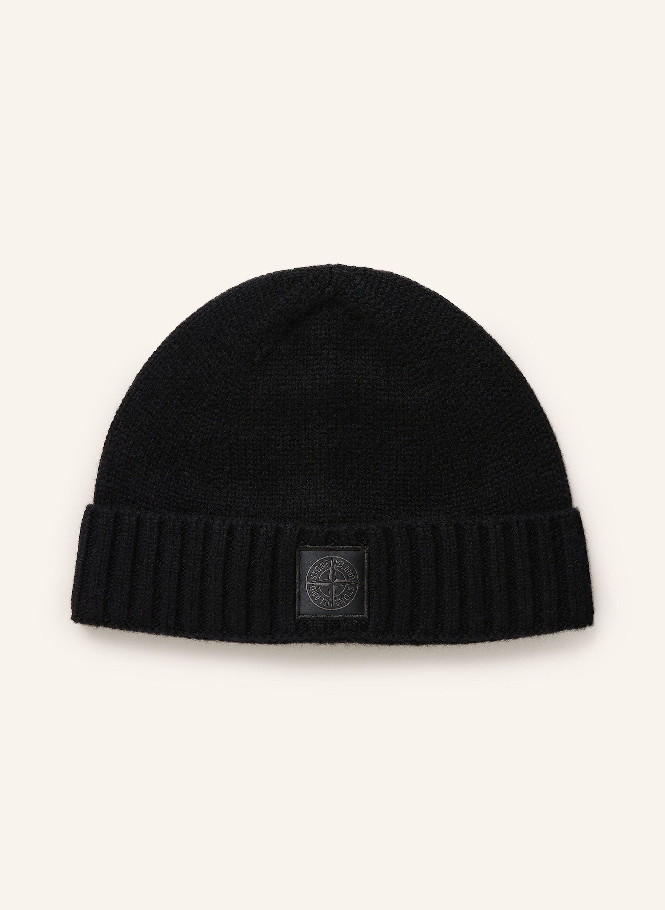 Stone Island Stone Island Cashmere-Mütze Ghost schwarz in SCHWARZ