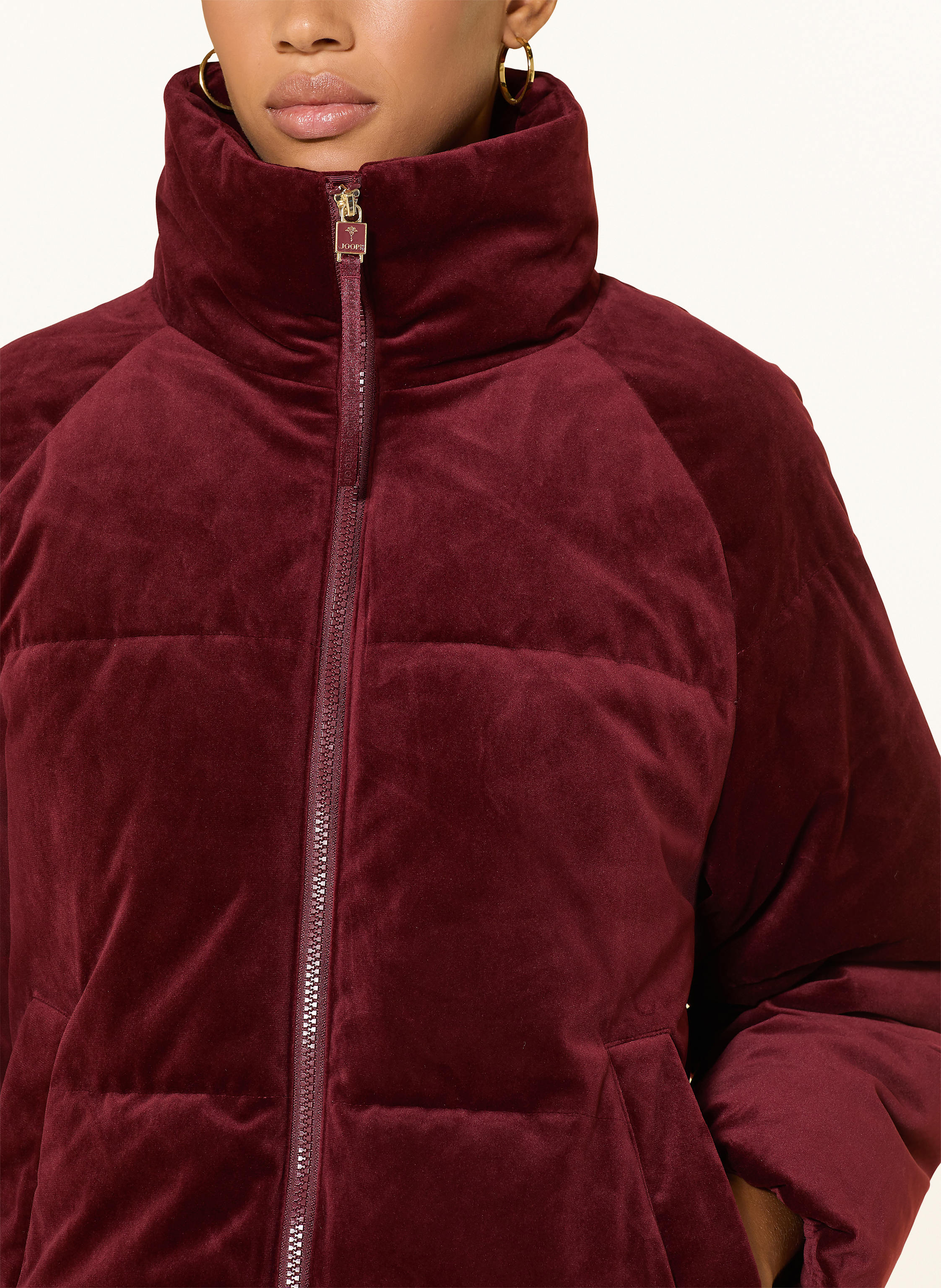 Thumbnail - Joop! Steppjacke Oana Aus Samt rot