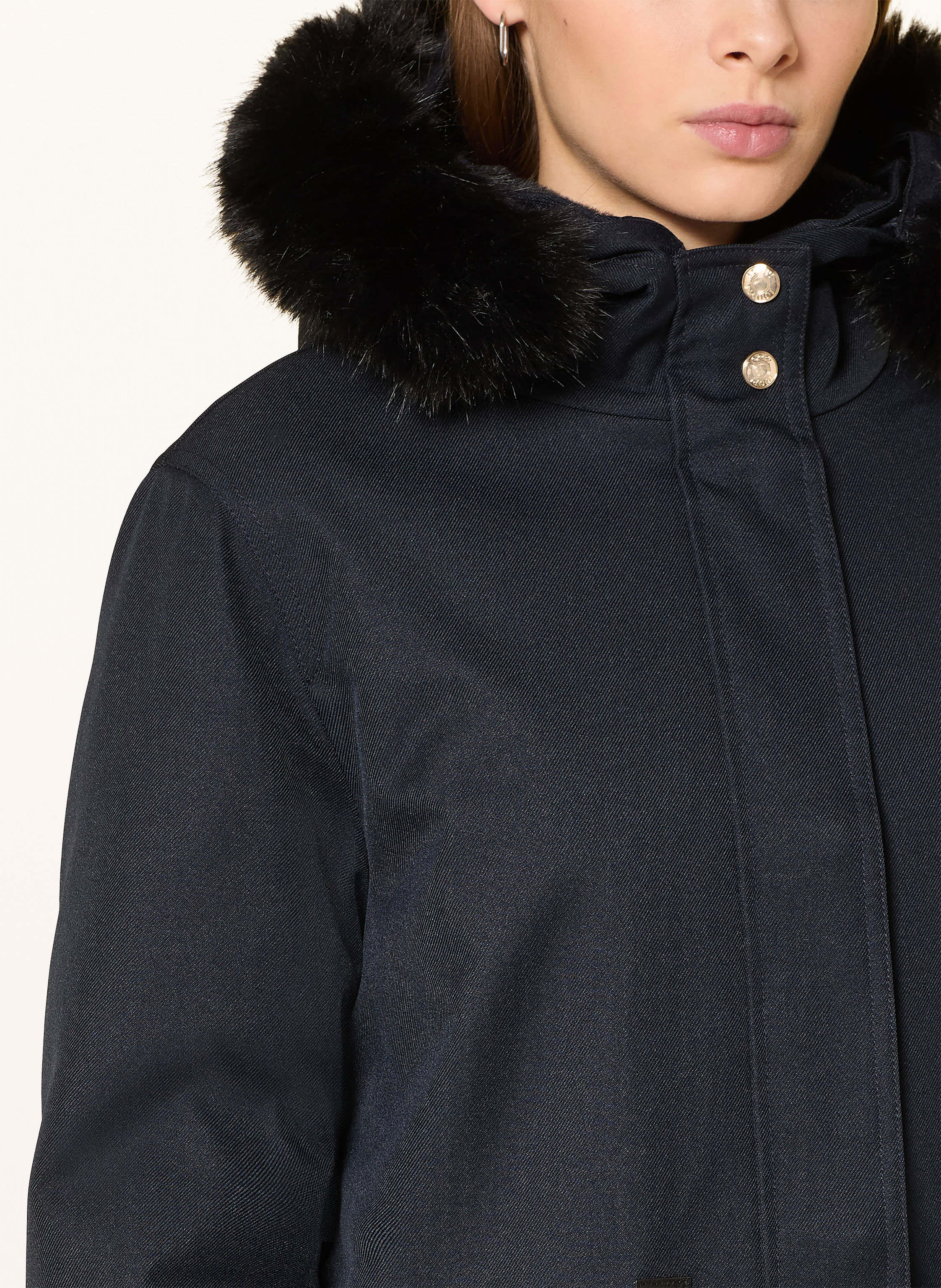 Thumbnail - Joop! Parka Claire Mit Abnehmbarem Kunstfell blau