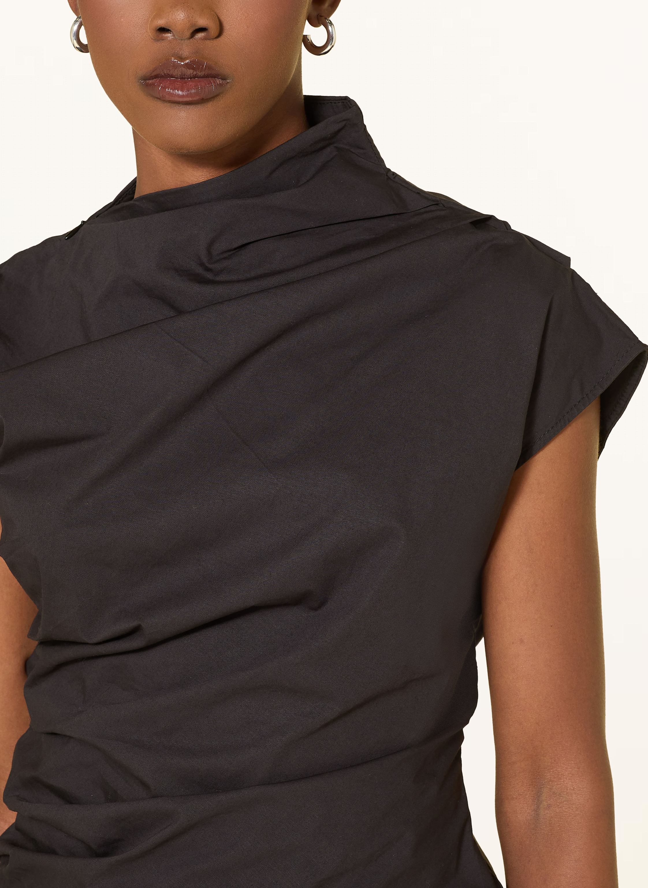 Thumbnail - Ganni Top Mit Cut-Out schwarz