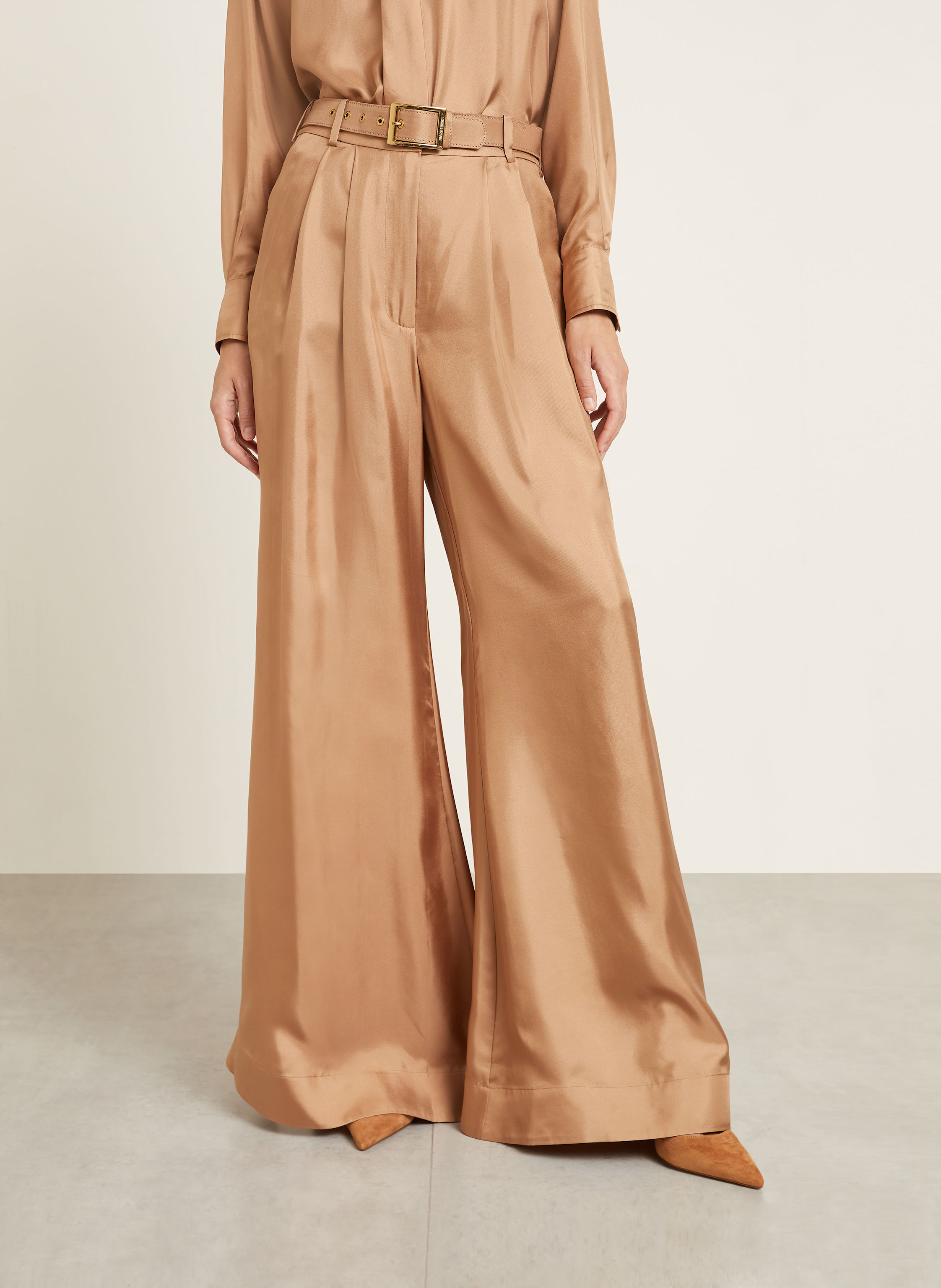 Thumbnail - Zimmermann Seidenhose braun