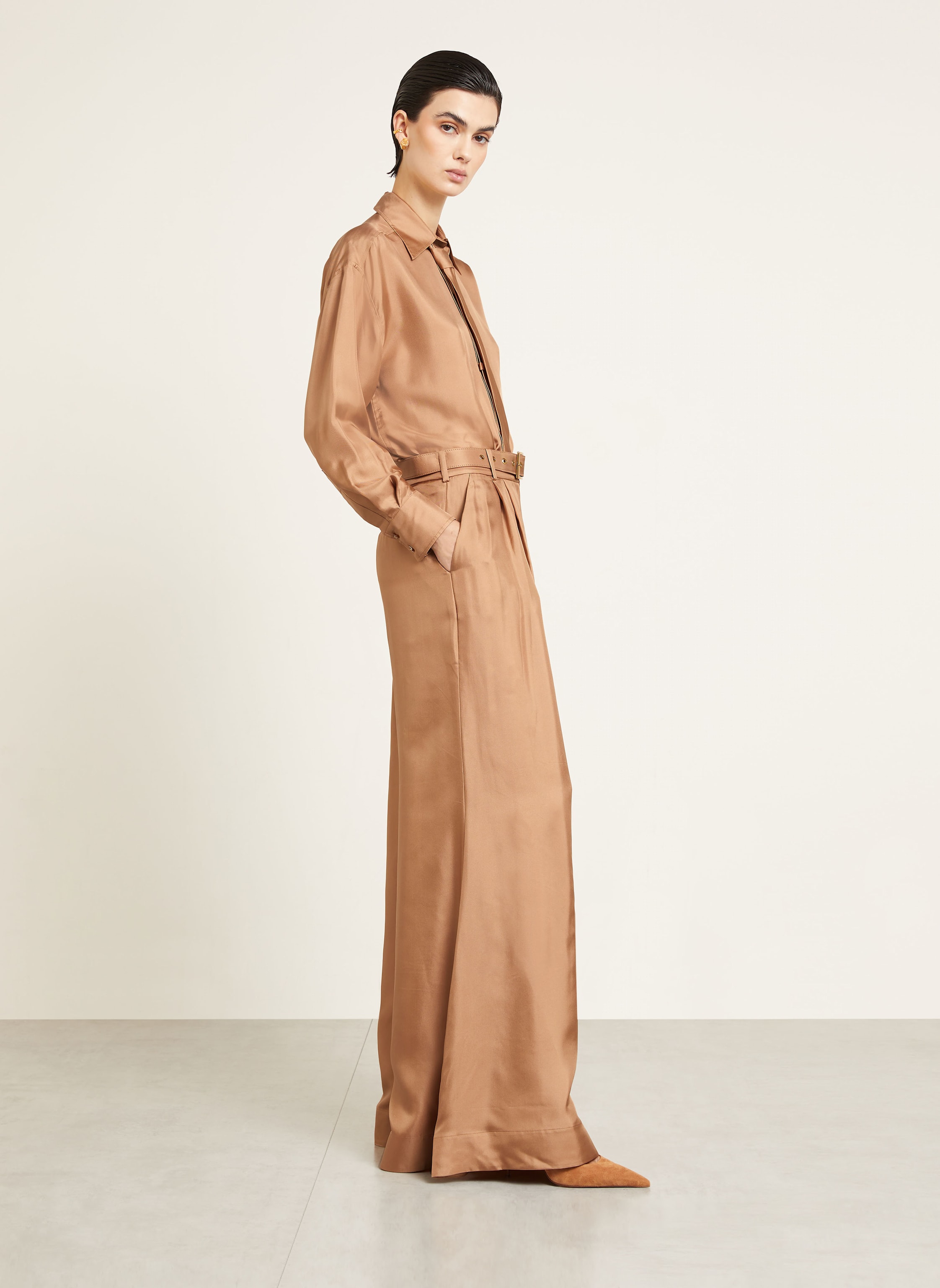 Thumbnail - Zimmermann Seidenhose braun