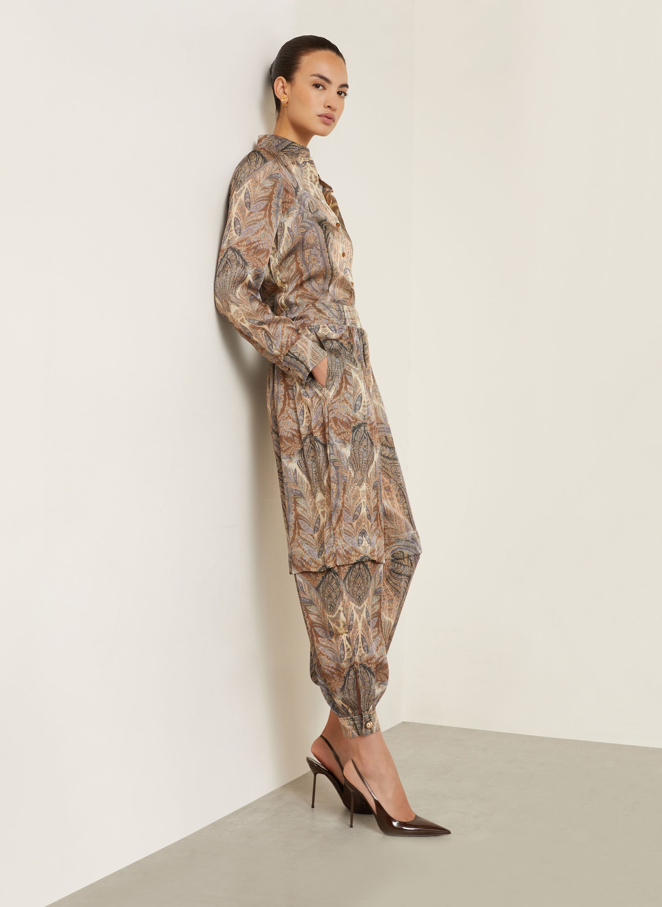 Thumbnail - Zimmermann Seidenhose Hypnotic grau
