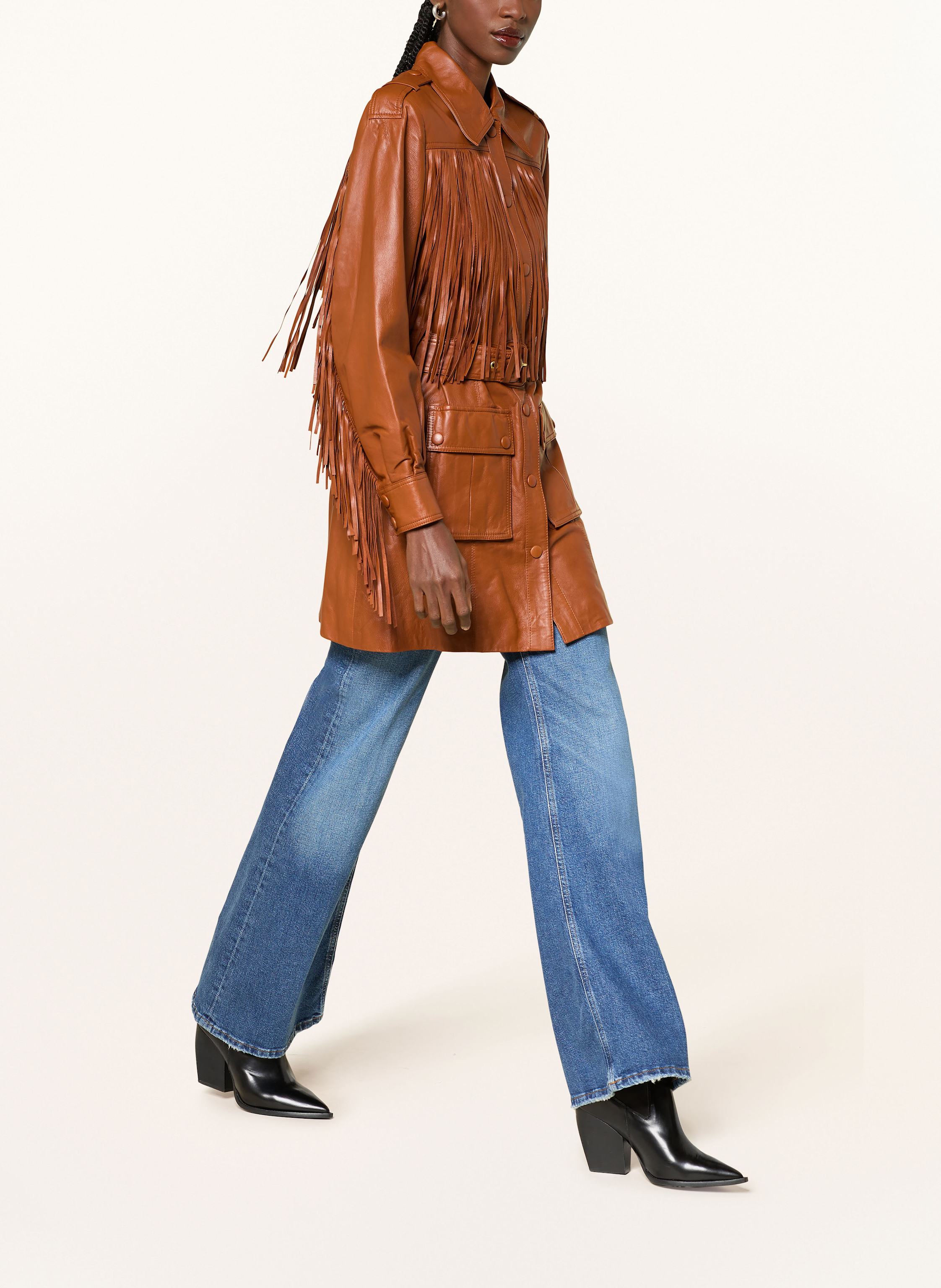 Thumbnail - Farm Rio Lederjacke braun