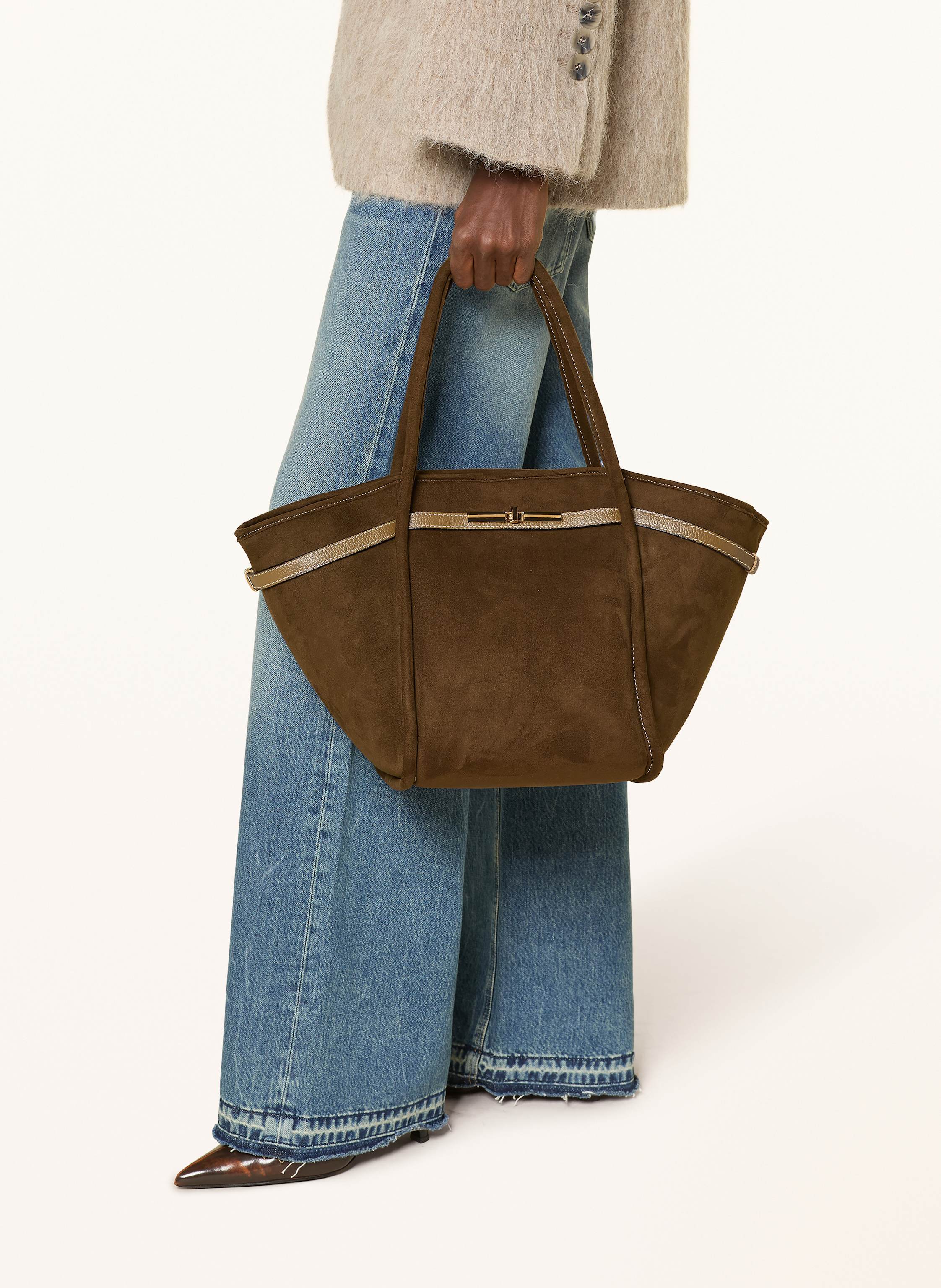 Thumbnail - Viamailbag Shopper Chantal Suede gruen