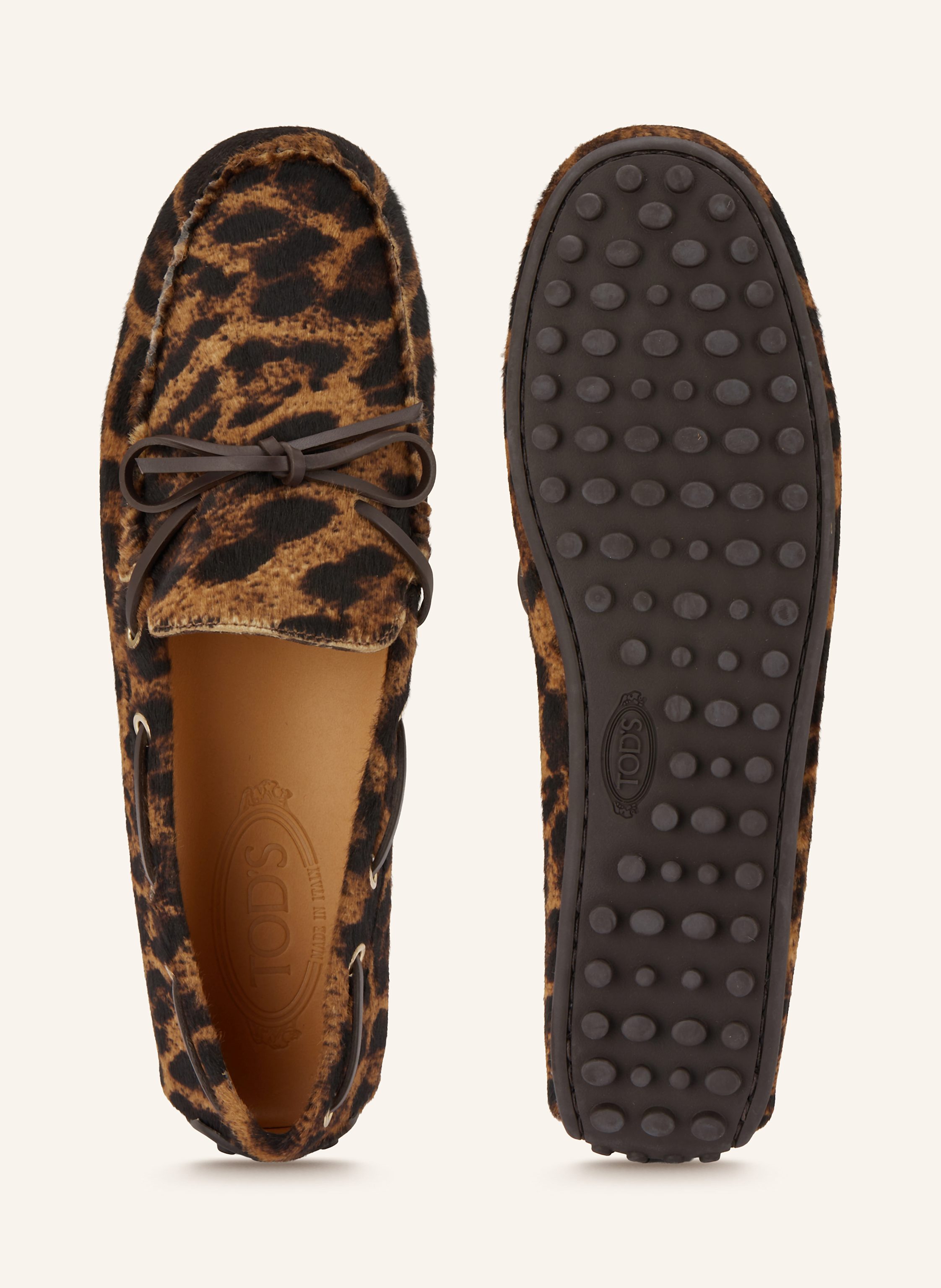 Thumbnail - Tod's Slipper Gomma braun