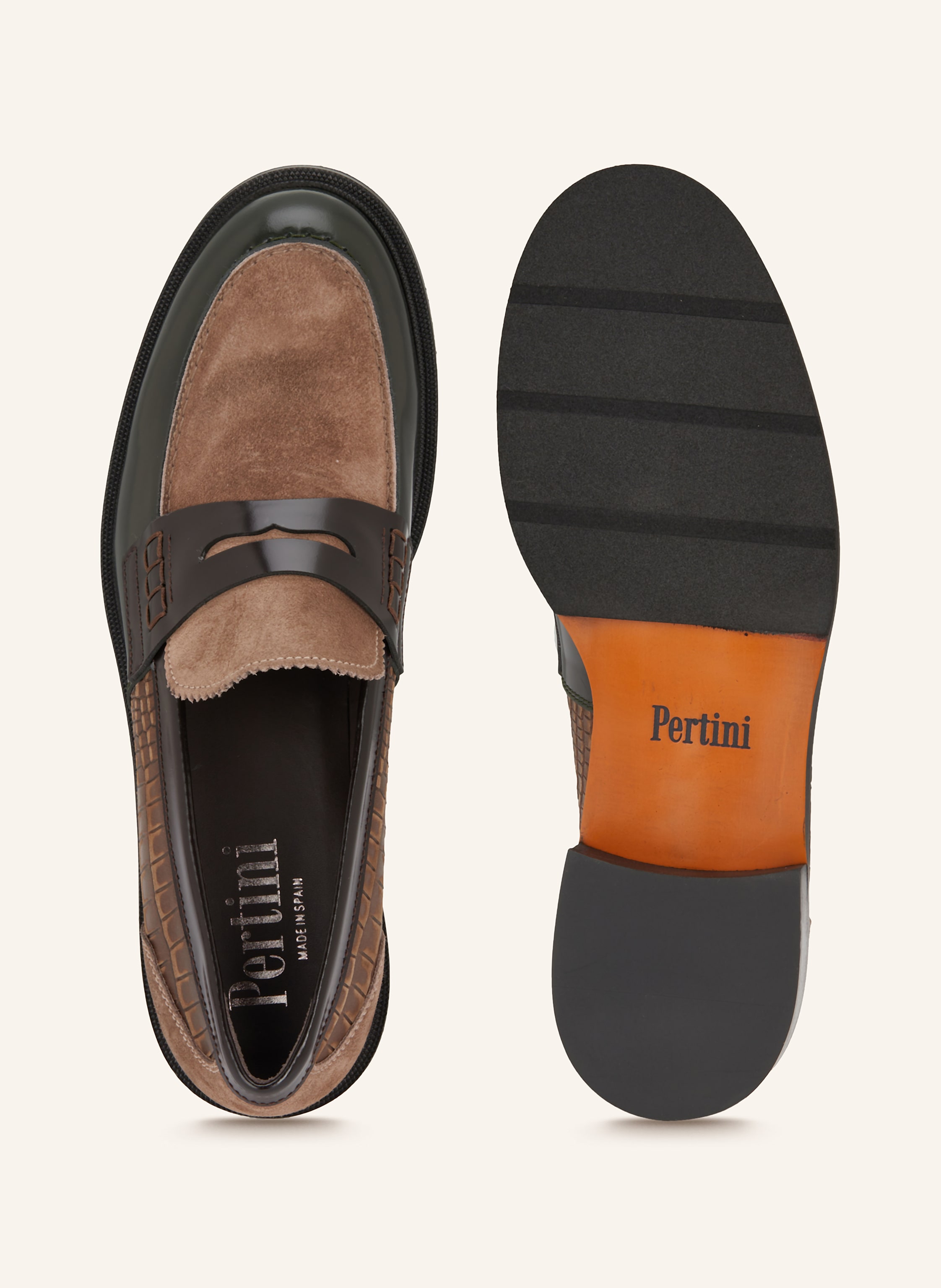 Thumbnail - Pertini Penny-Loafer braun