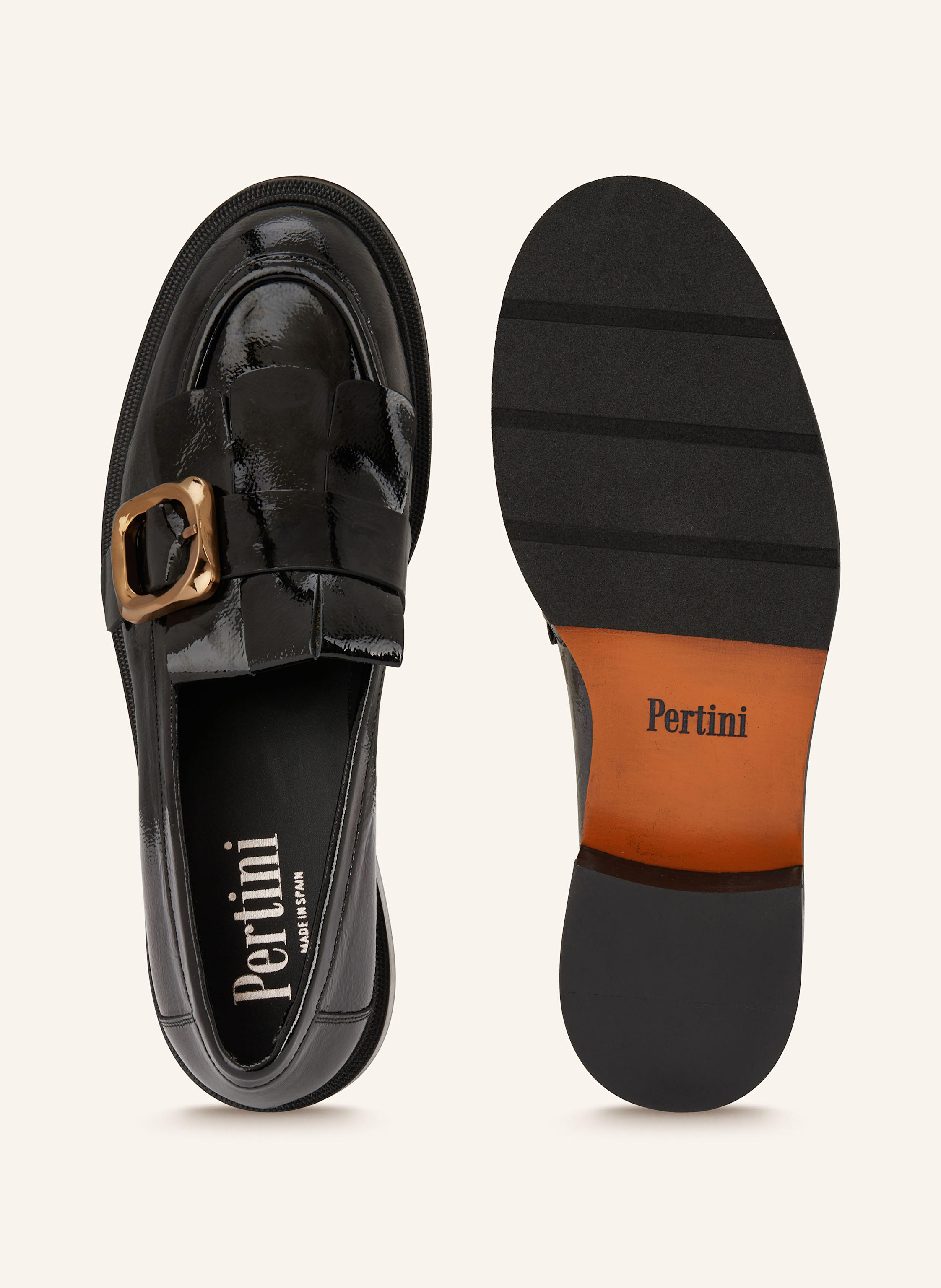 Thumbnail - Pertini Lack-Loafer schwarz