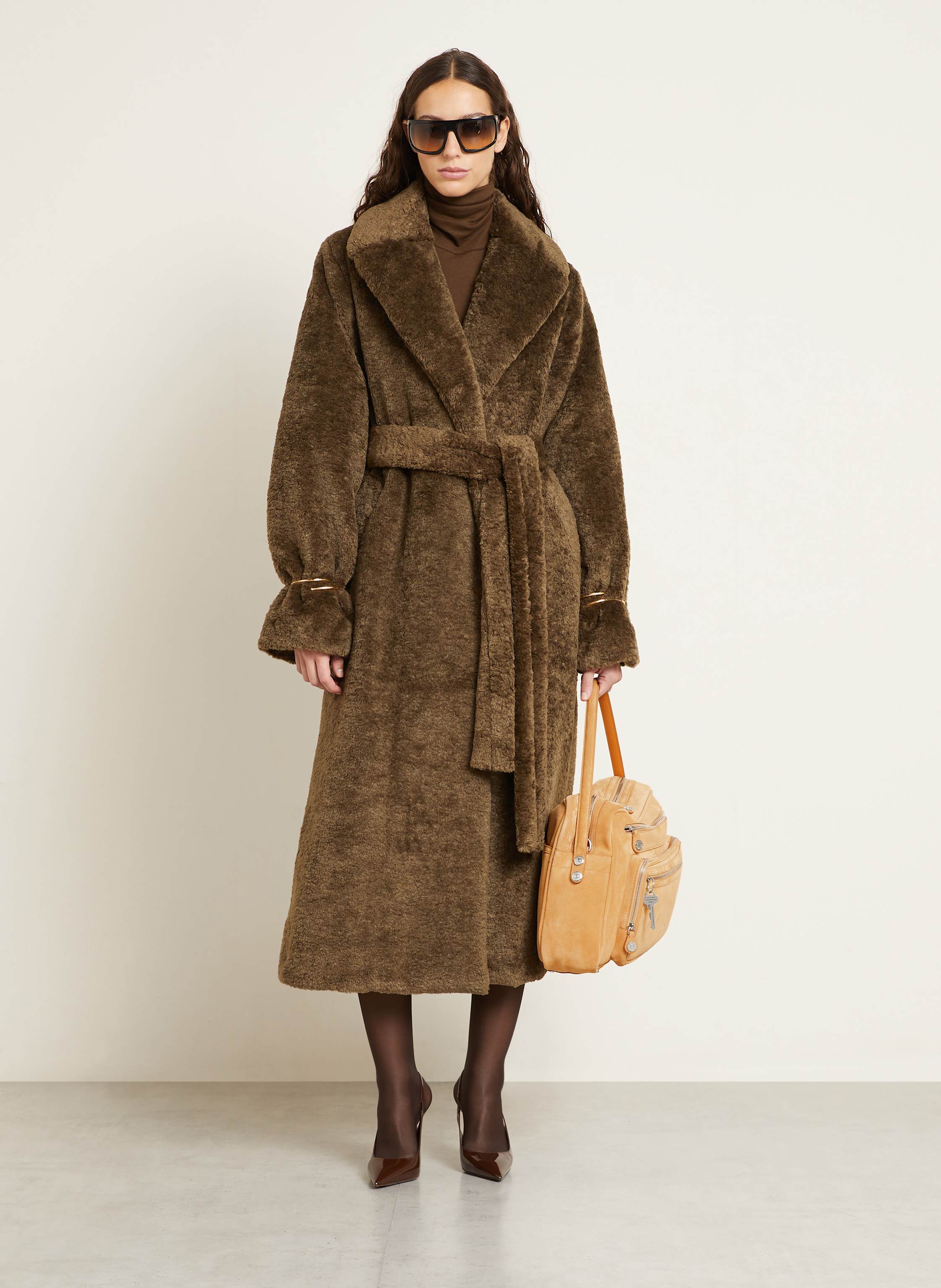 Thumbnail - Acne Studios Schultertasche Camero beige