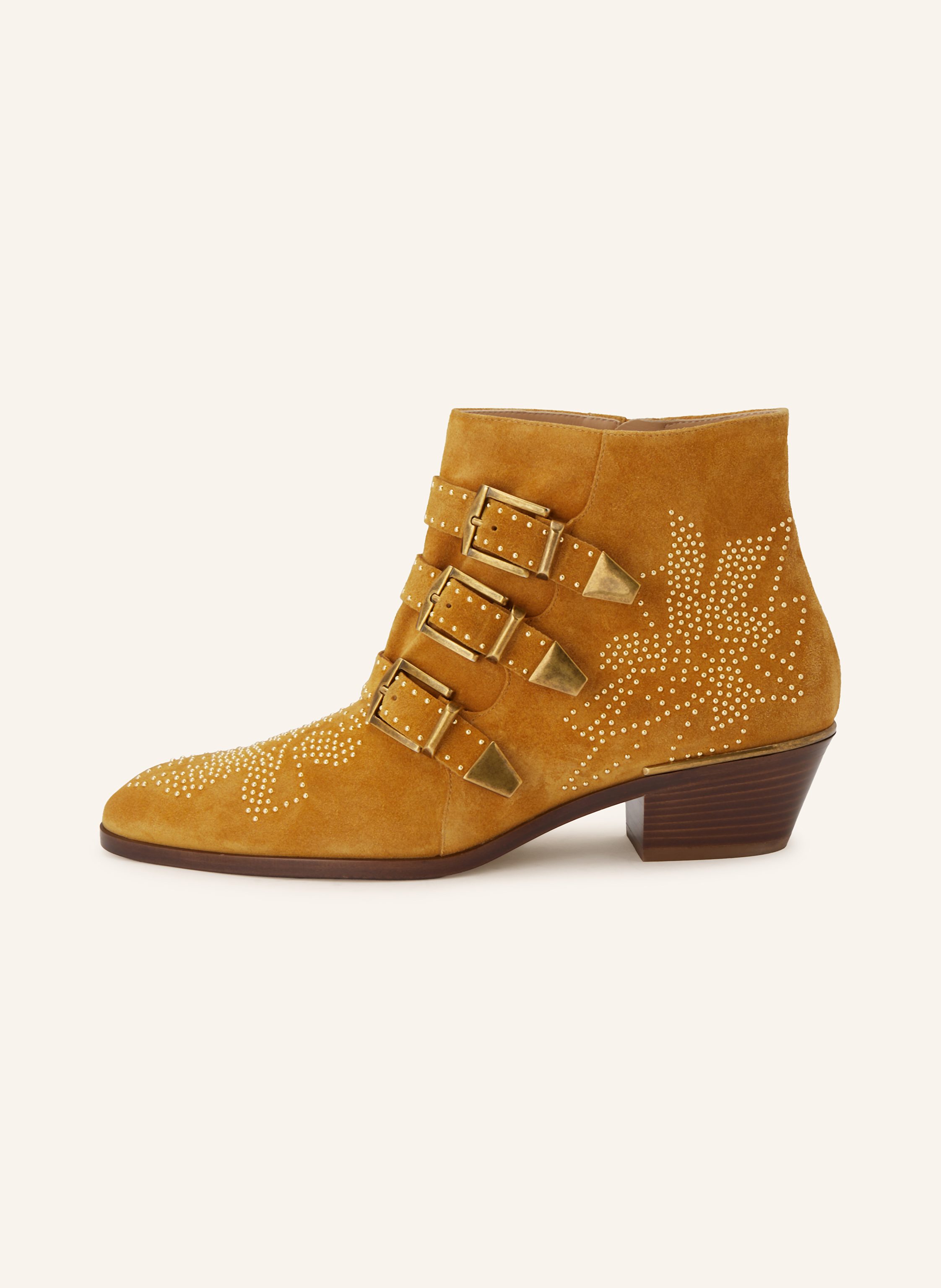 Thumbnail - Chloé Stiefeletten Susanna Mit Schmucksteinen braun