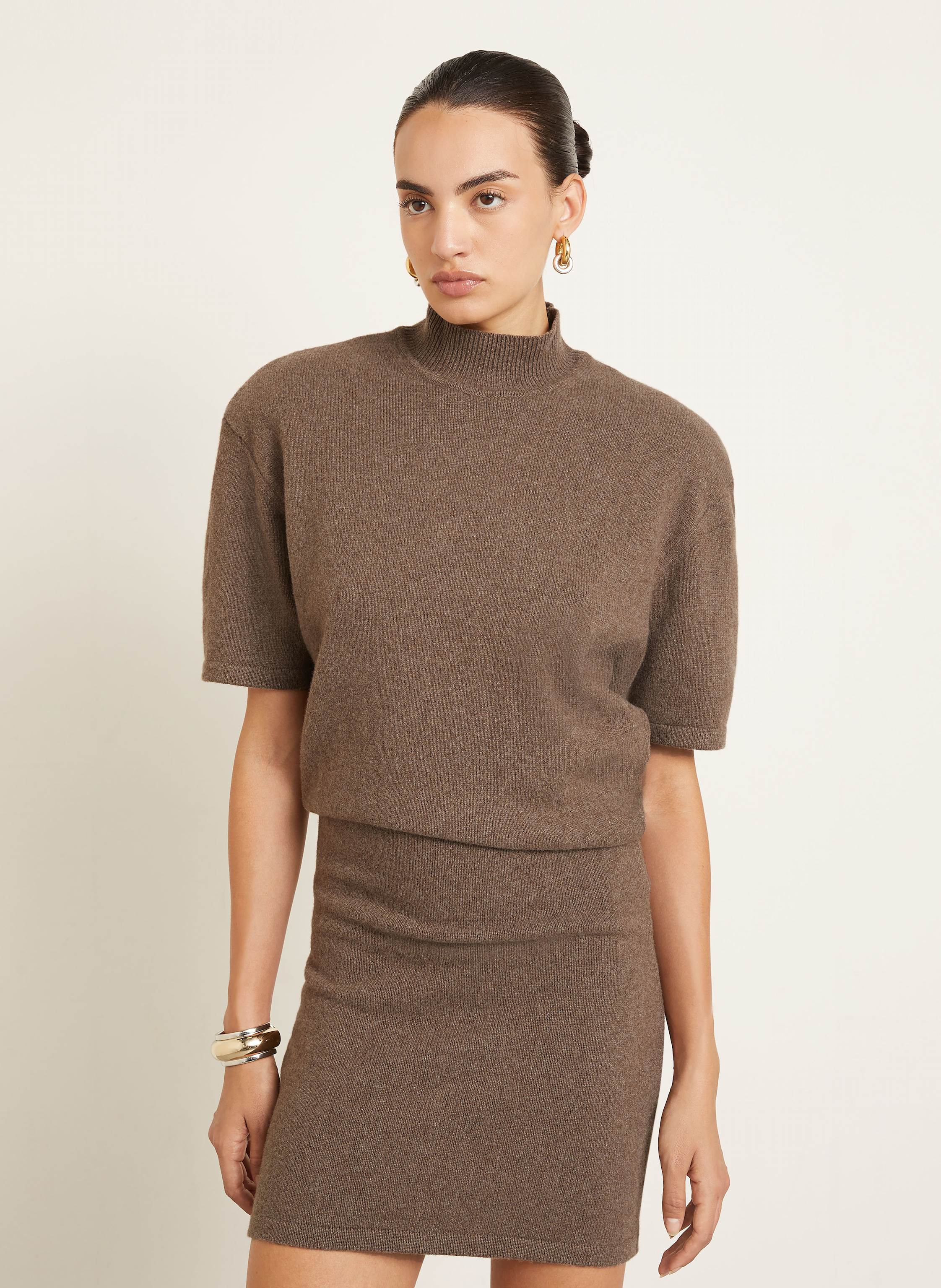 Thumbnail - Jacquemus Strickkleid La Robe Maille Castagna braun