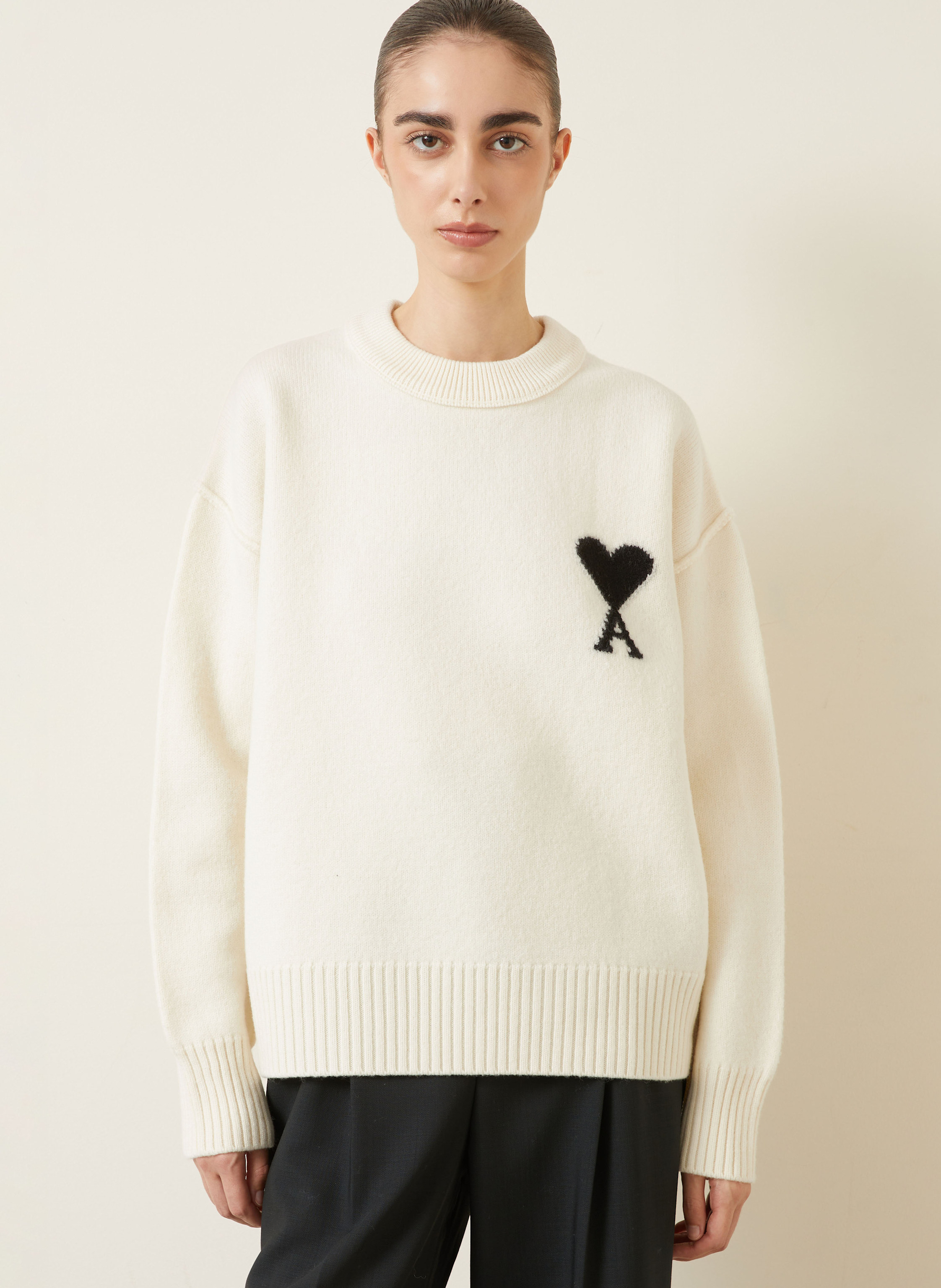 Thumbnail - Ami Paris Pullover weiss