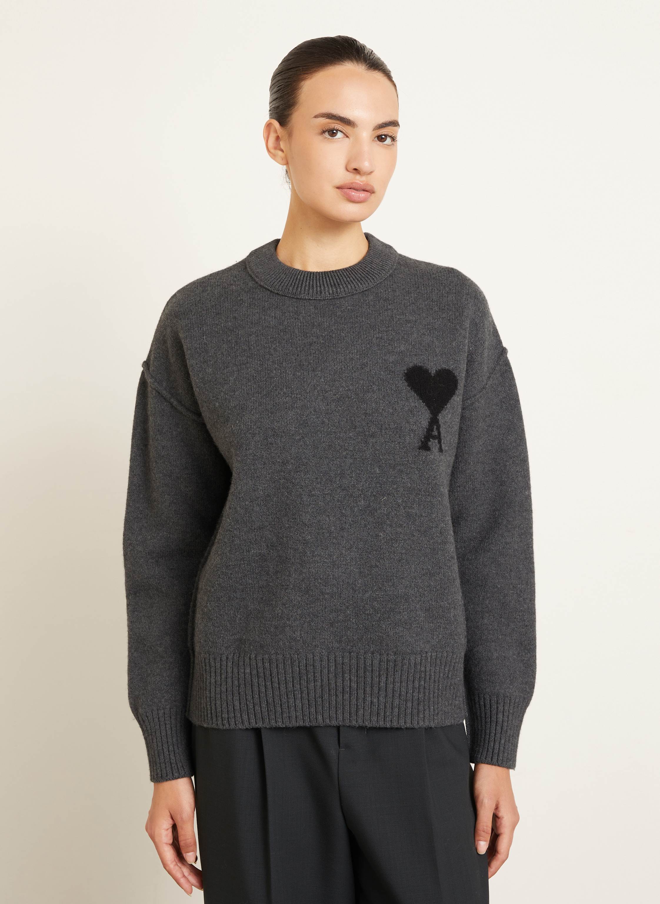 Thumbnail - Ami Paris Pullover grau