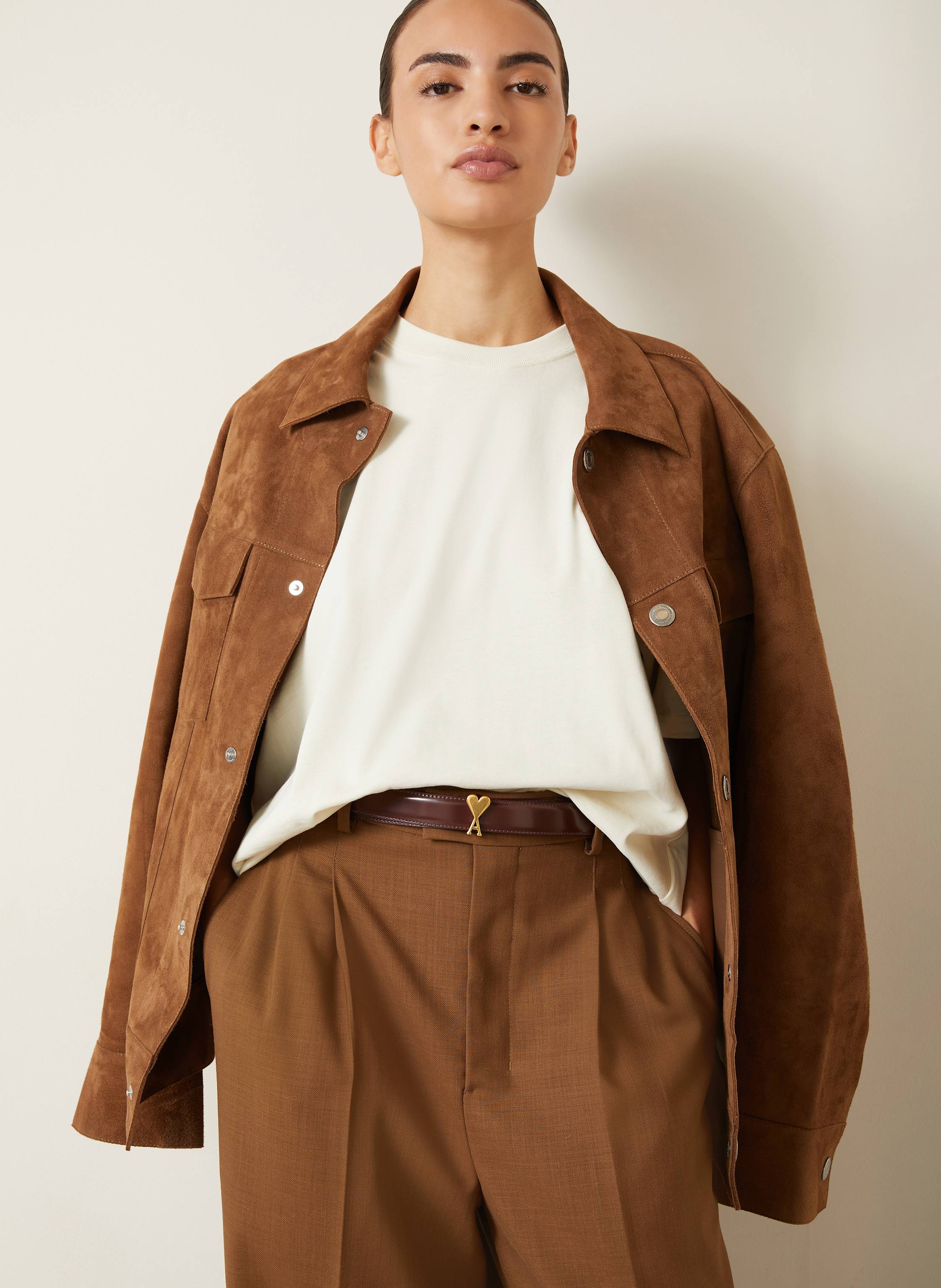 Thumbnail - Ami Paris T-Shirt beige