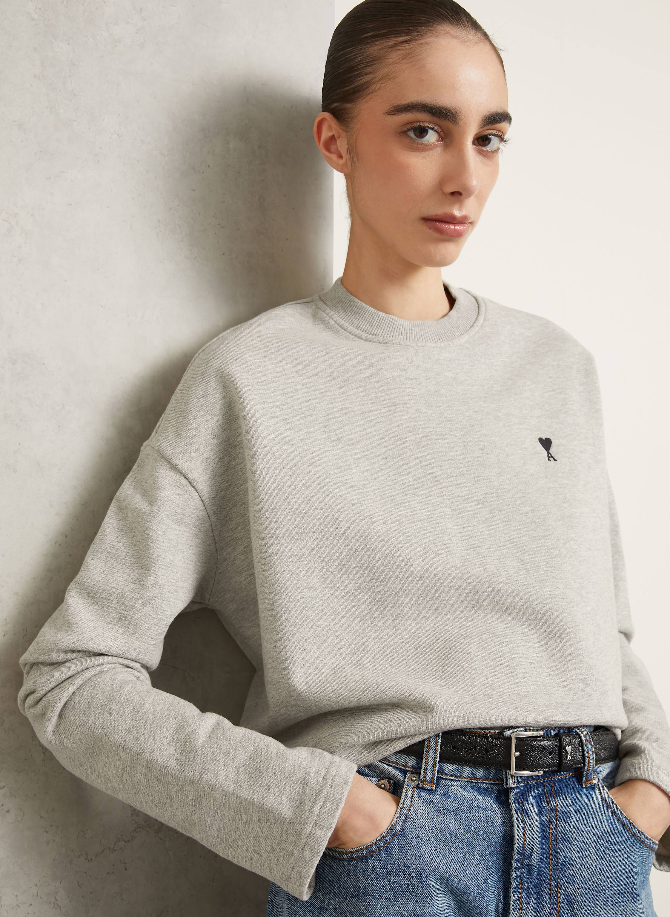 Thumbnail - Ami Paris Sweatshirt grau