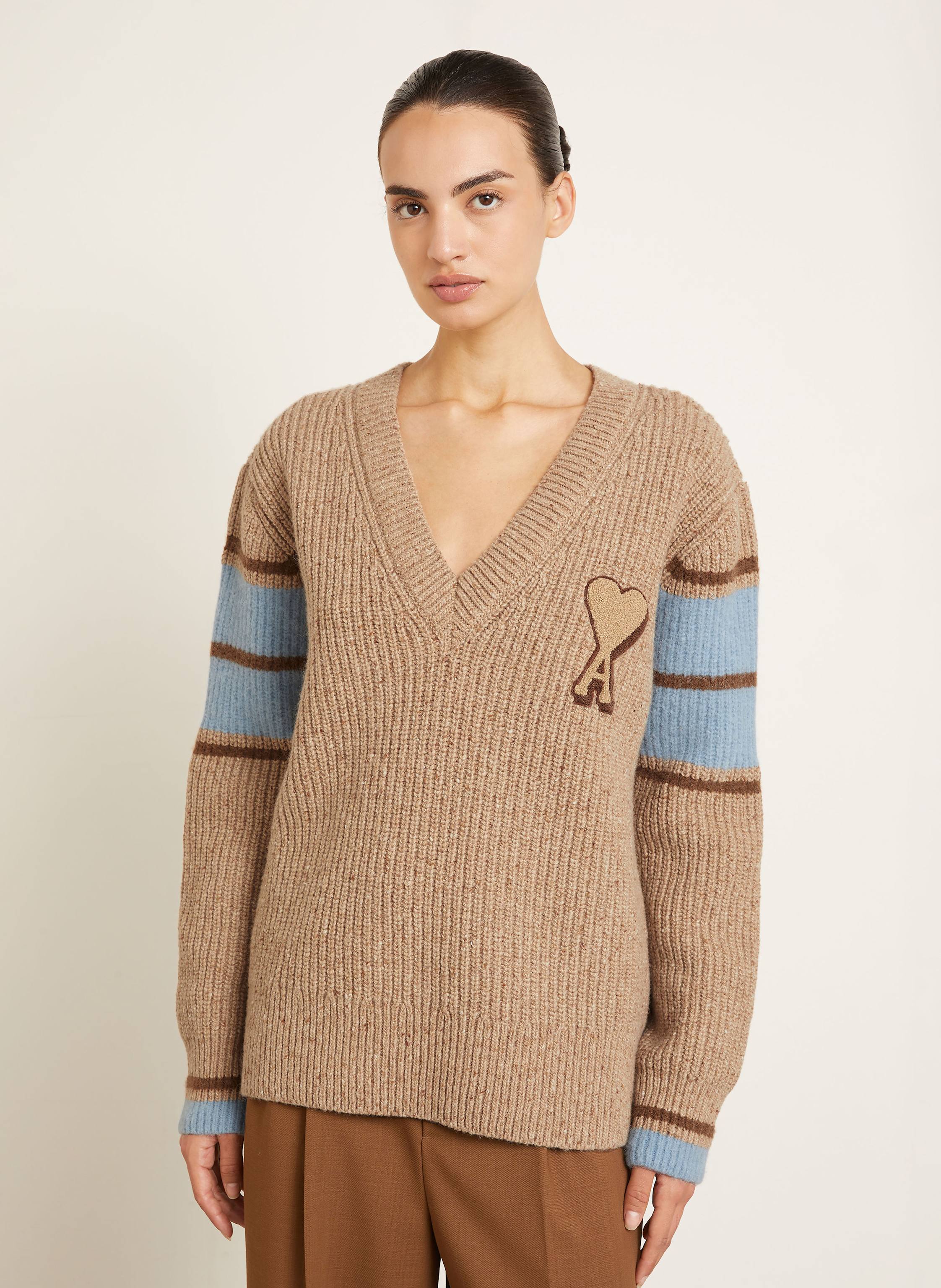 Thumbnail - Ami Paris Pullover braun