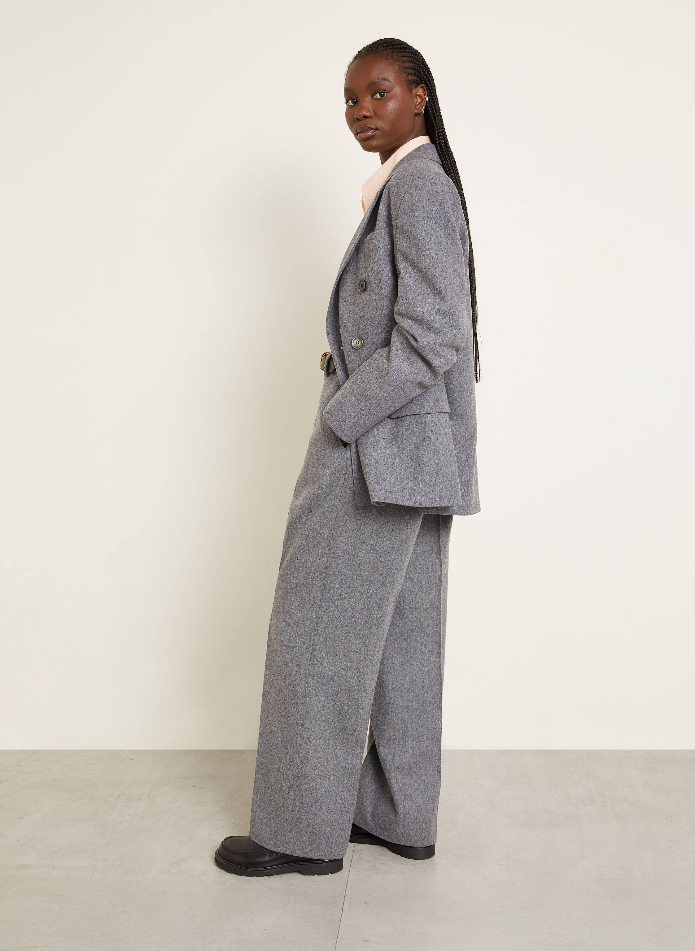 Thumbnail - Ami Paris Marlenehose grau