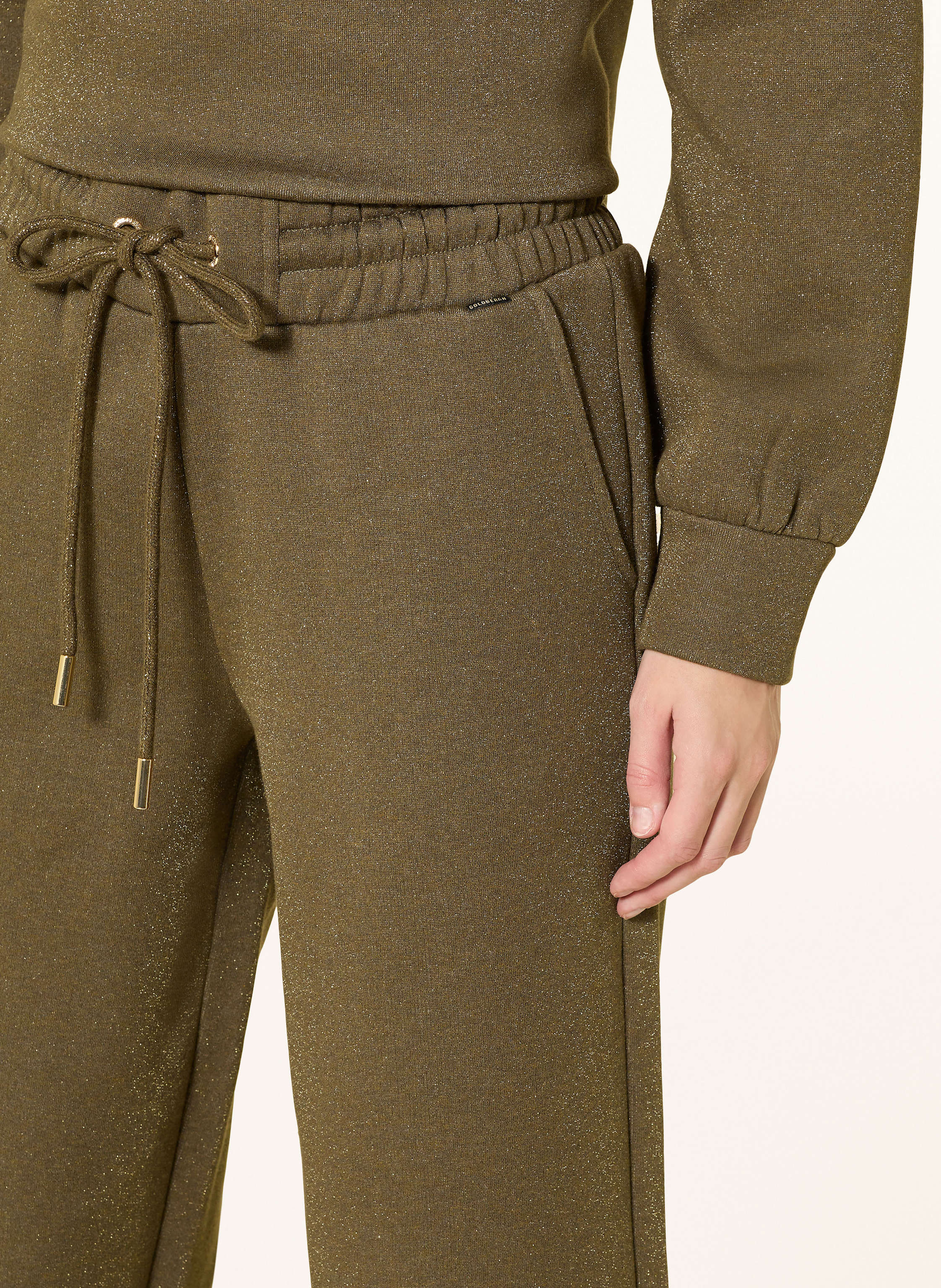 Thumbnail - Goldbergh Sweatpants Glimpse Mit Glitzergarn gruen
