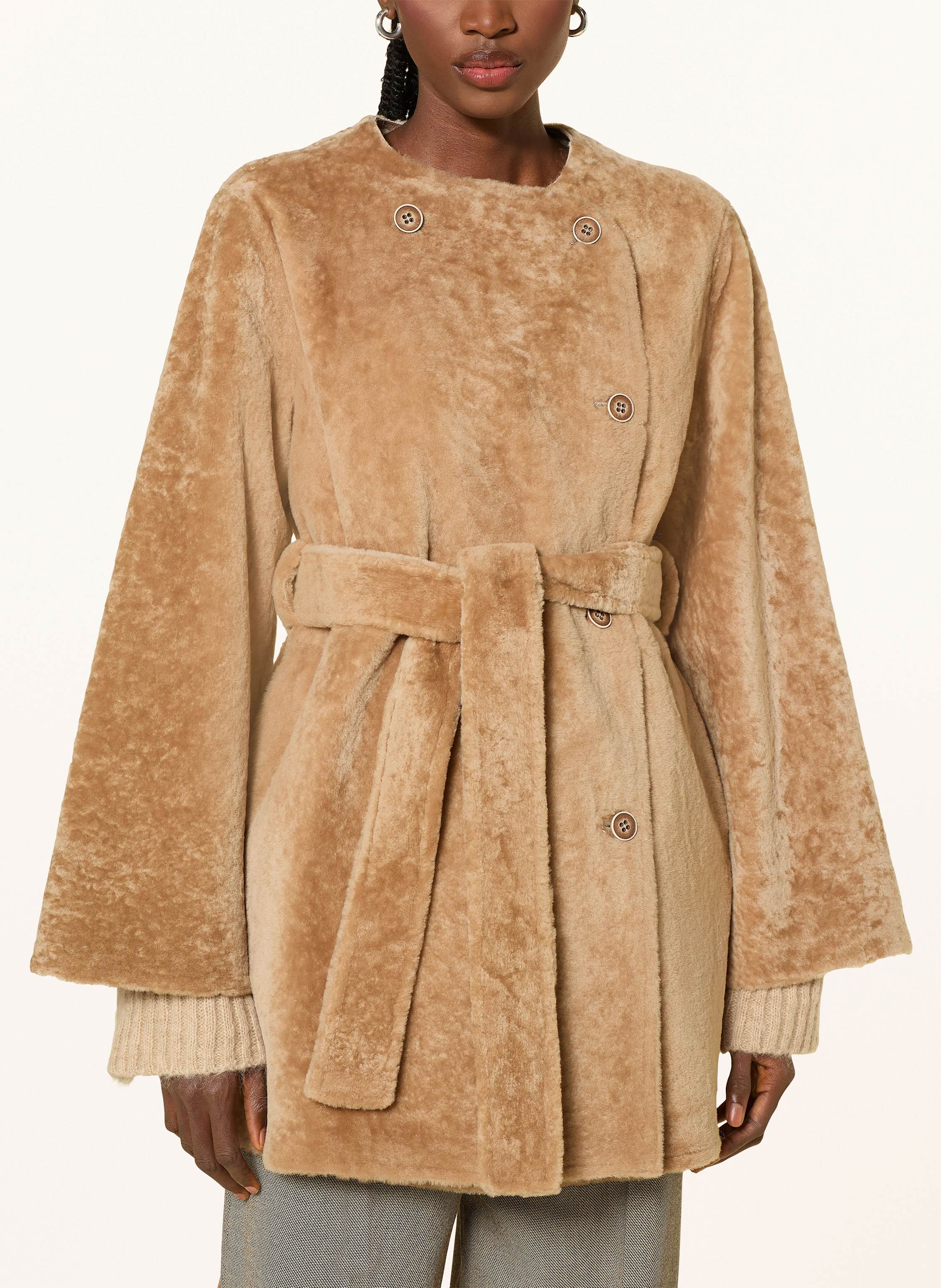 Thumbnail - By Malene Birger Lederjacke Sannie Zum Wenden braun