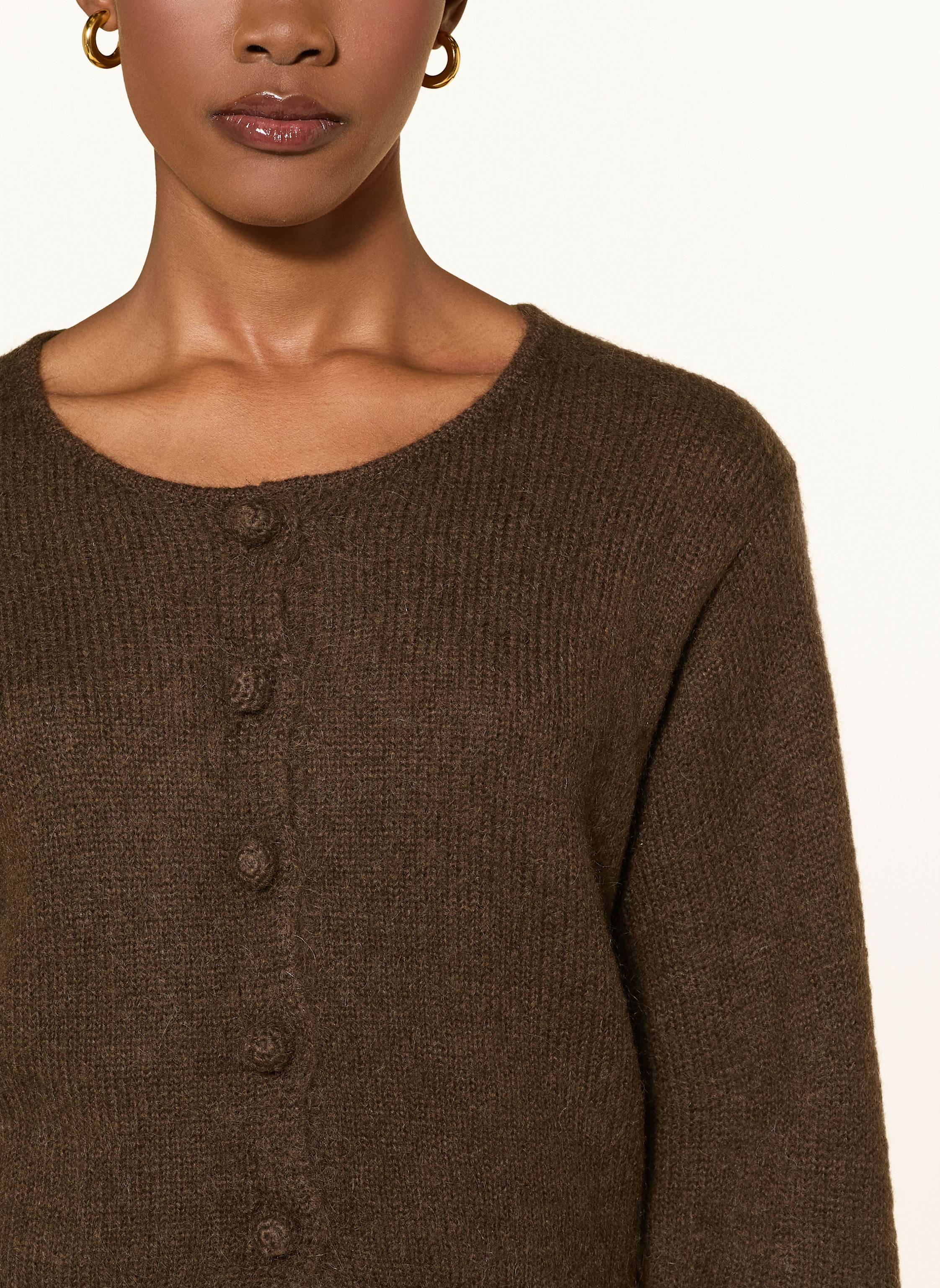 Thumbnail - By Malene Birger Strickjacke Zharea Mit Mohair braun