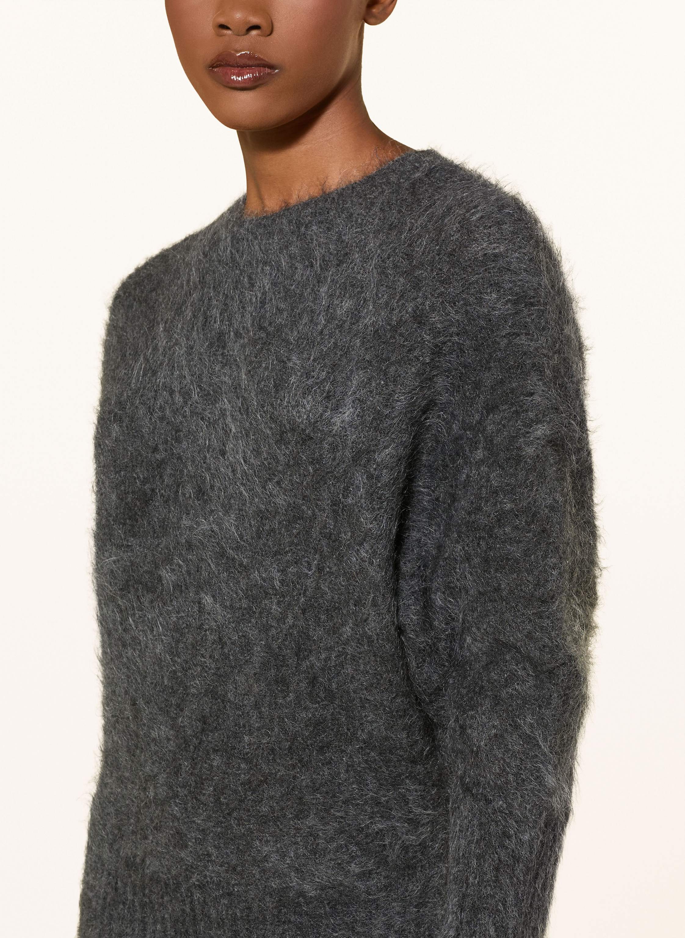 Thumbnail - By Malene Birger Strickkleid Gislaine Hairy Mit Mohair grau