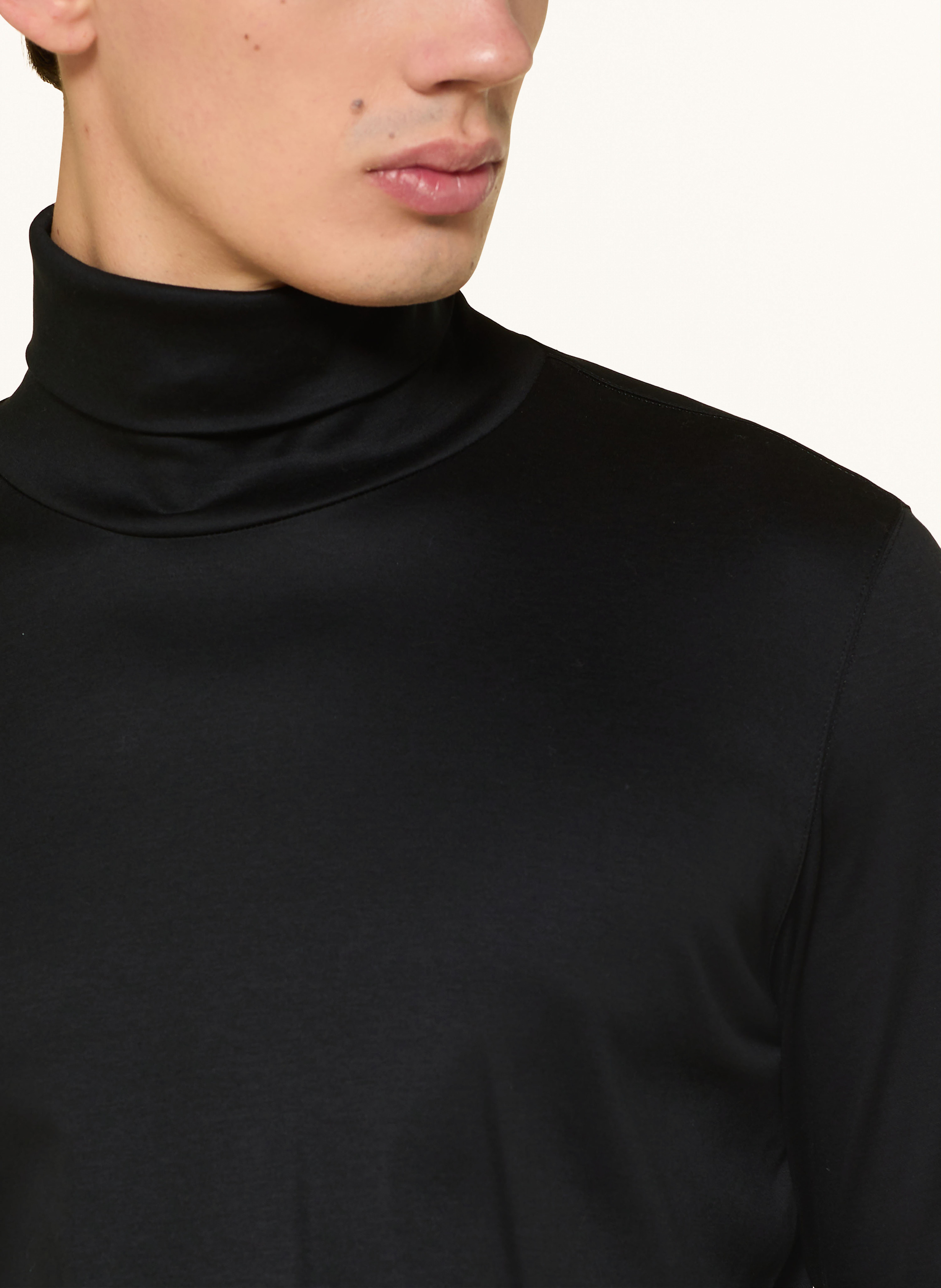 Thumbnail - Van Laack Rollkragenshirt Pelino schwarz