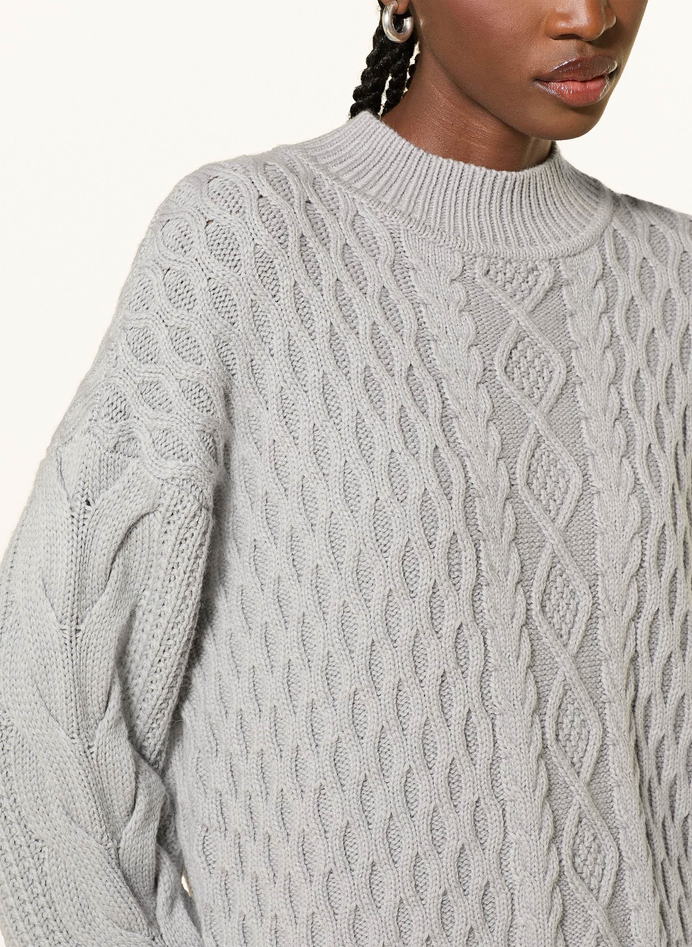 Thumbnail - Patrizia Pepe Oversized-Pullover Mit Alpaka grau