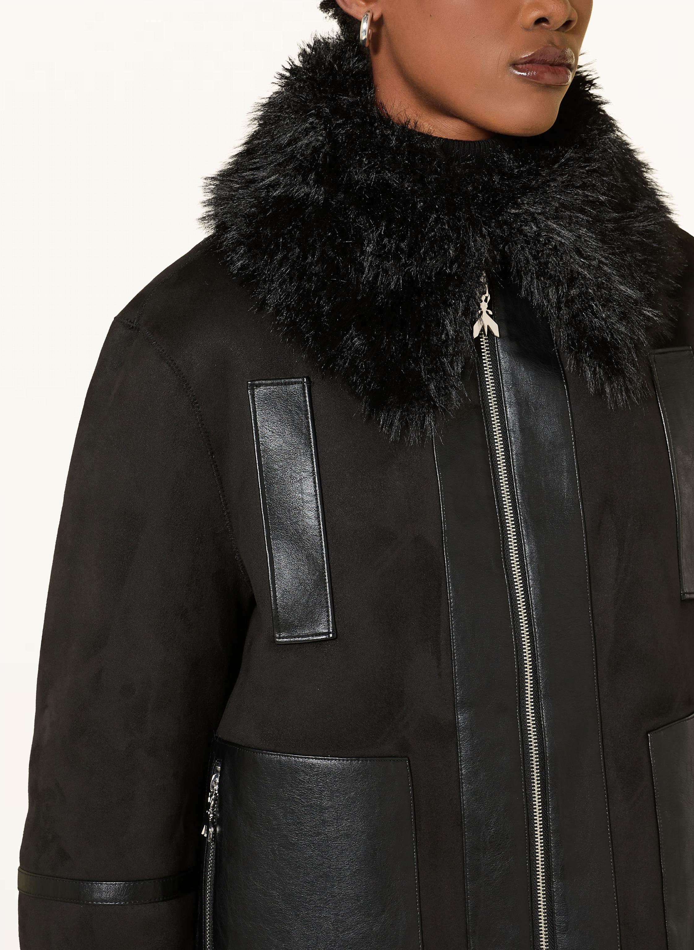 Thumbnail - Patrizia Pepe Kunstfell-Jacke Zum Wenden schwarz