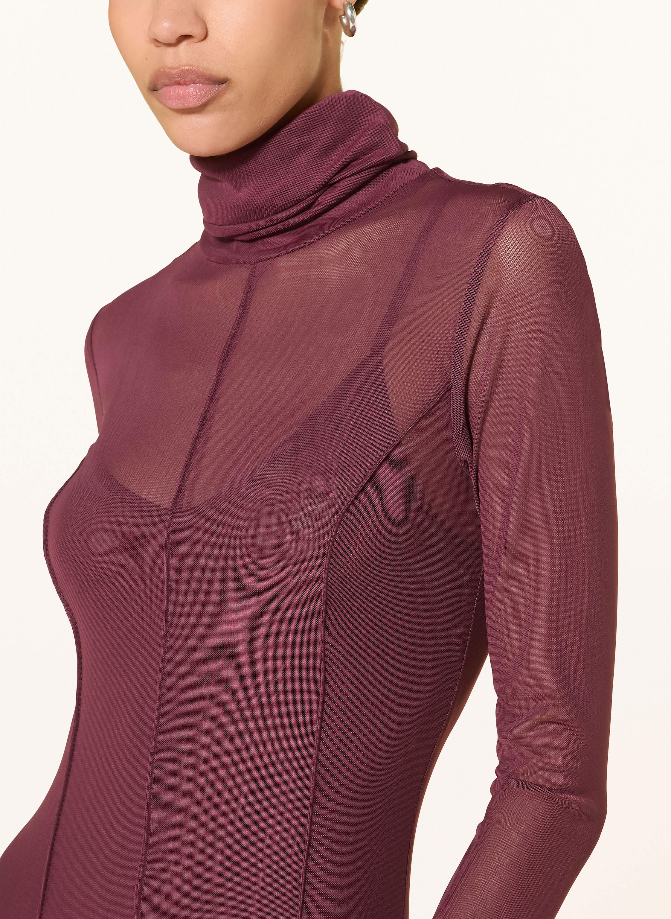 Thumbnail - Remain Mesh-Kleid rot