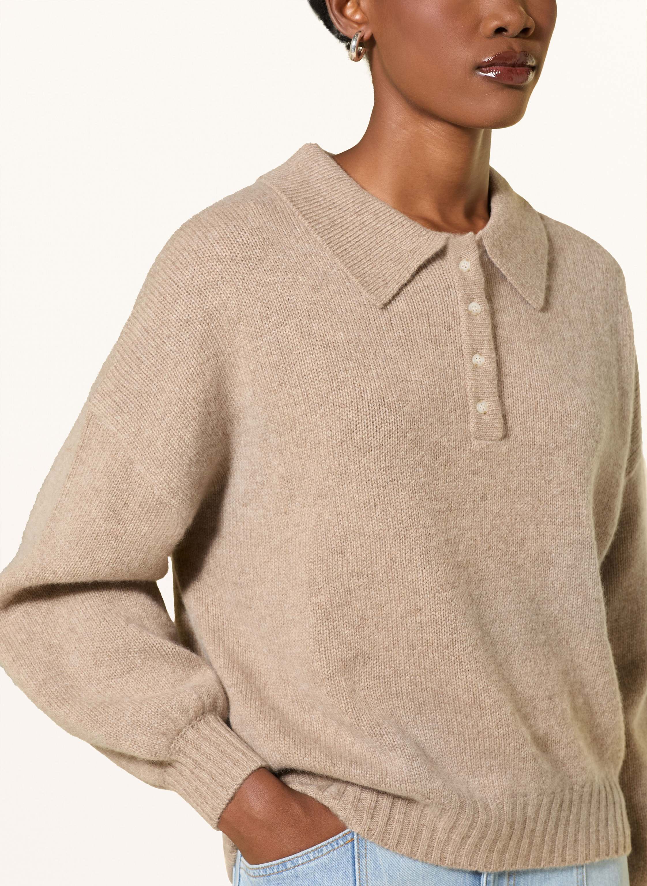 Thumbnail - Ladneri Cashmere-Pullover Nia beige