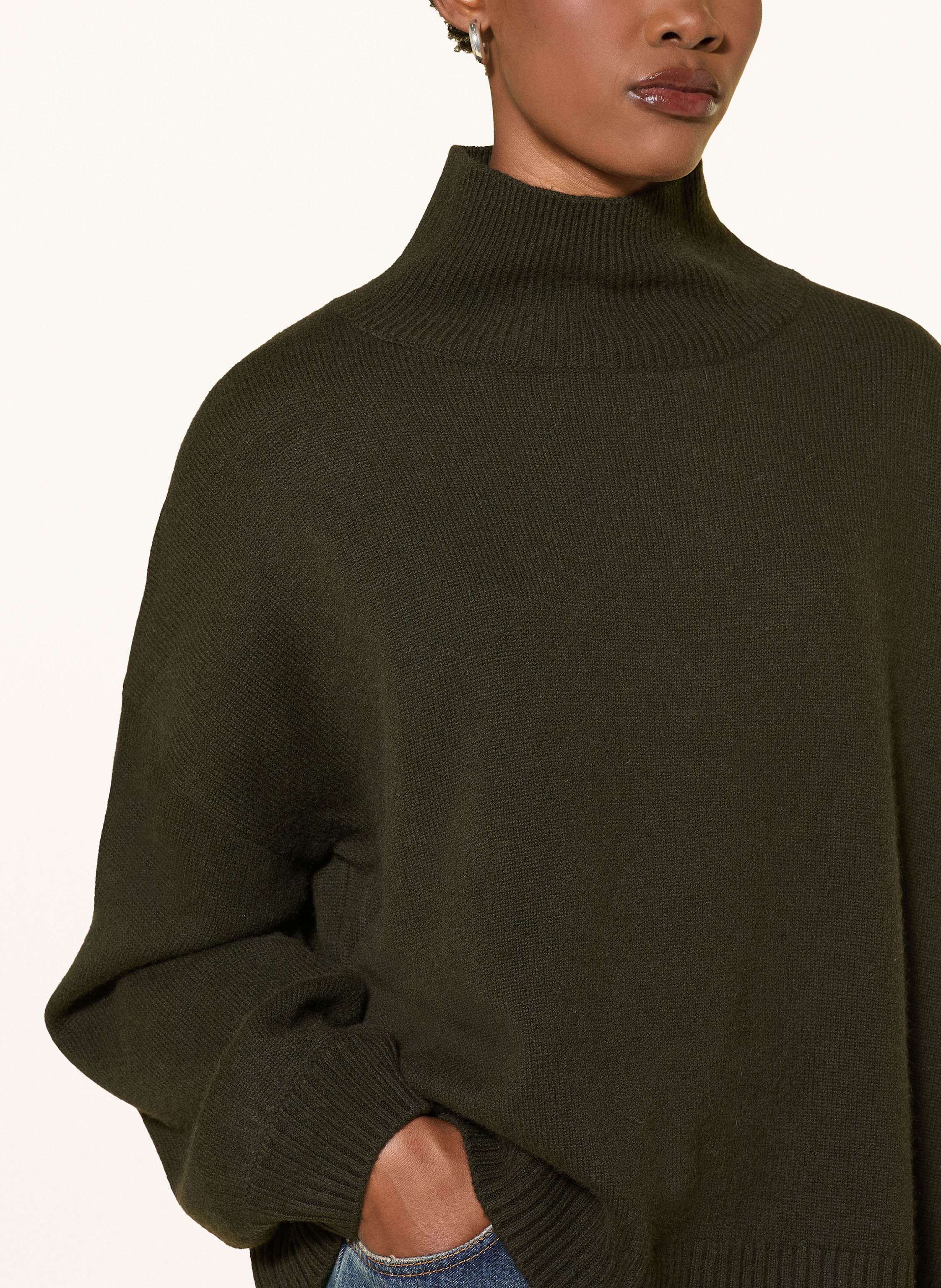 Thumbnail - Ladneri Rollkragenpulloer Cocoon Mit Cashmere gruen