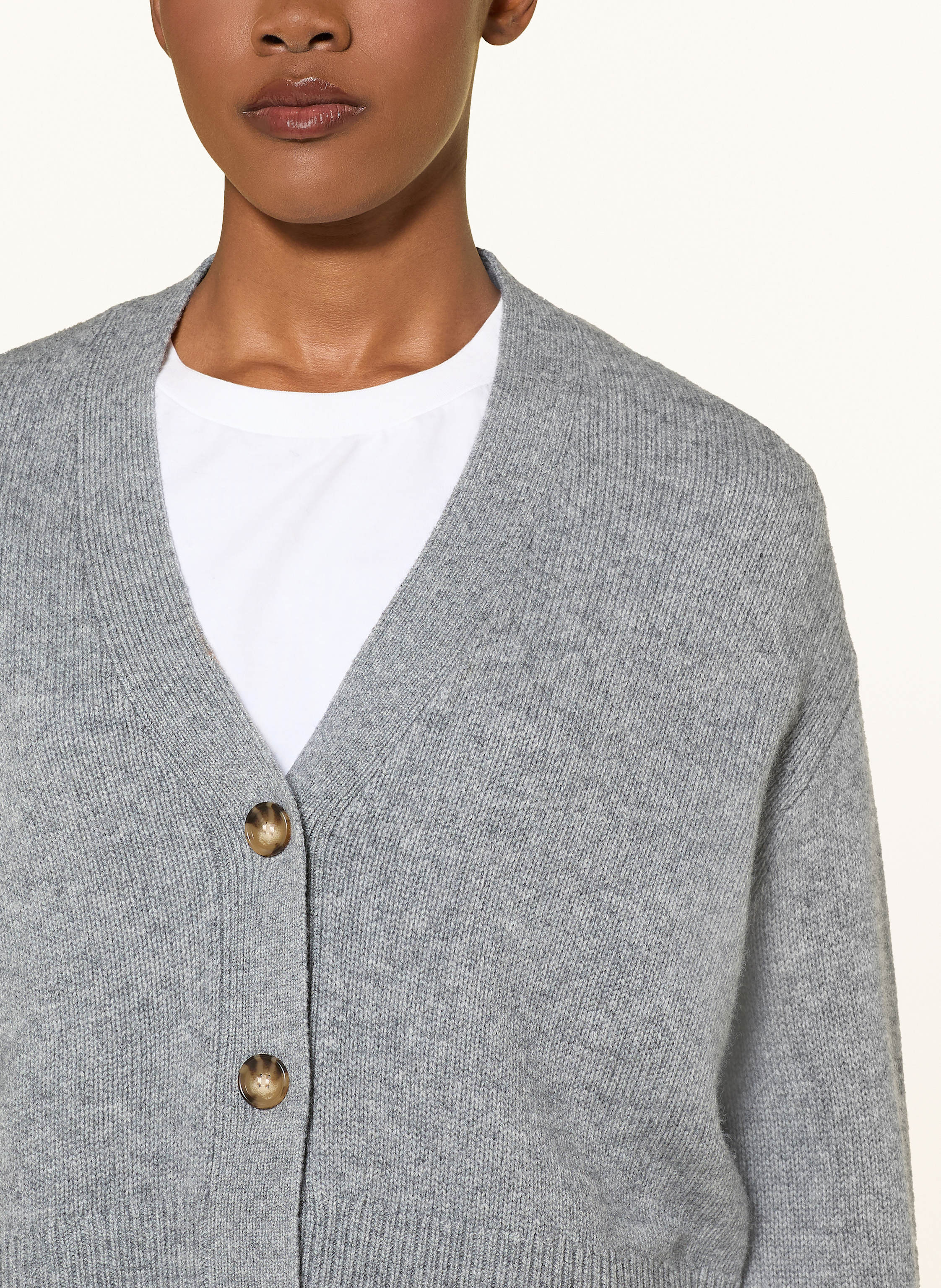Thumbnail - Ladneri Strickjacke Paix Next Mit Cashmere grau