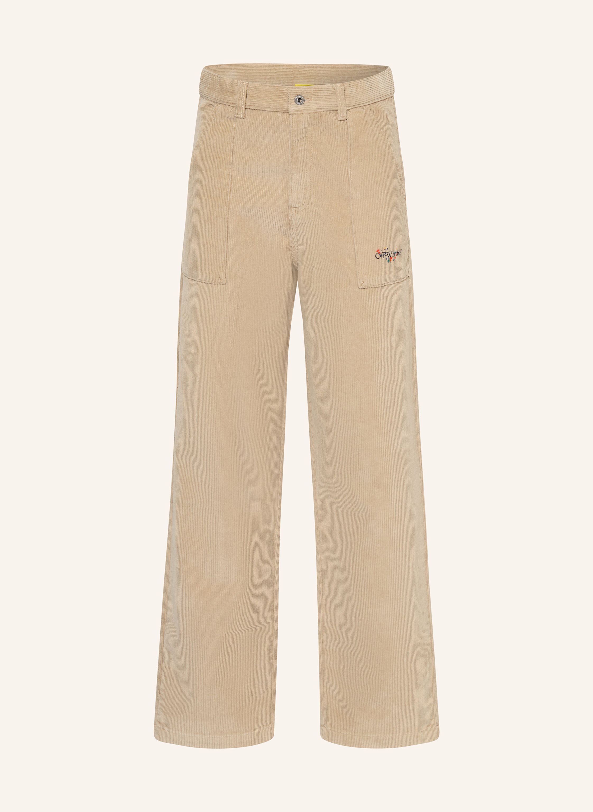 Off-White Cordhose beige