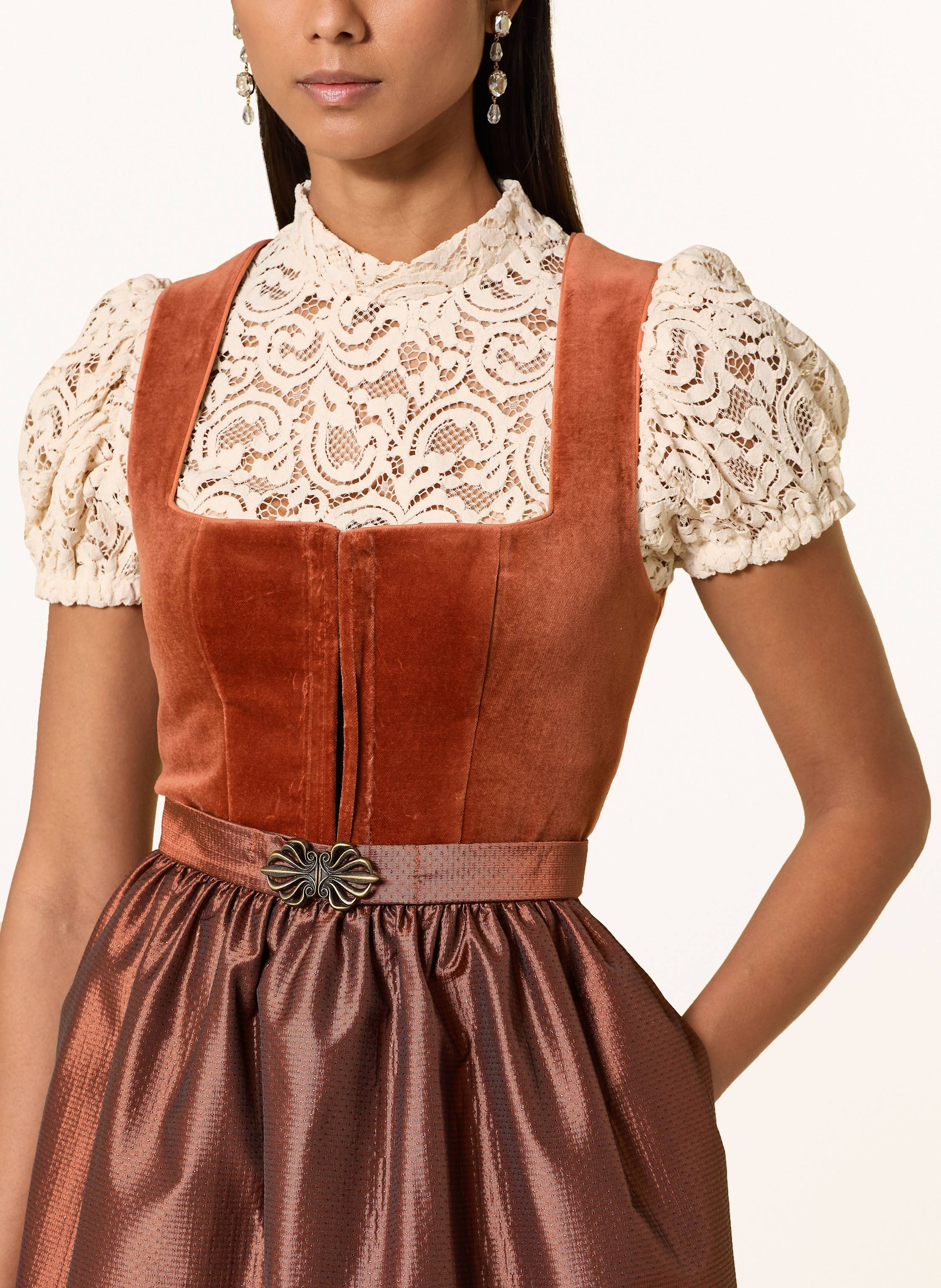 Thumbnail - Alissa By Kinga Mathe Dirndl Lumi orange