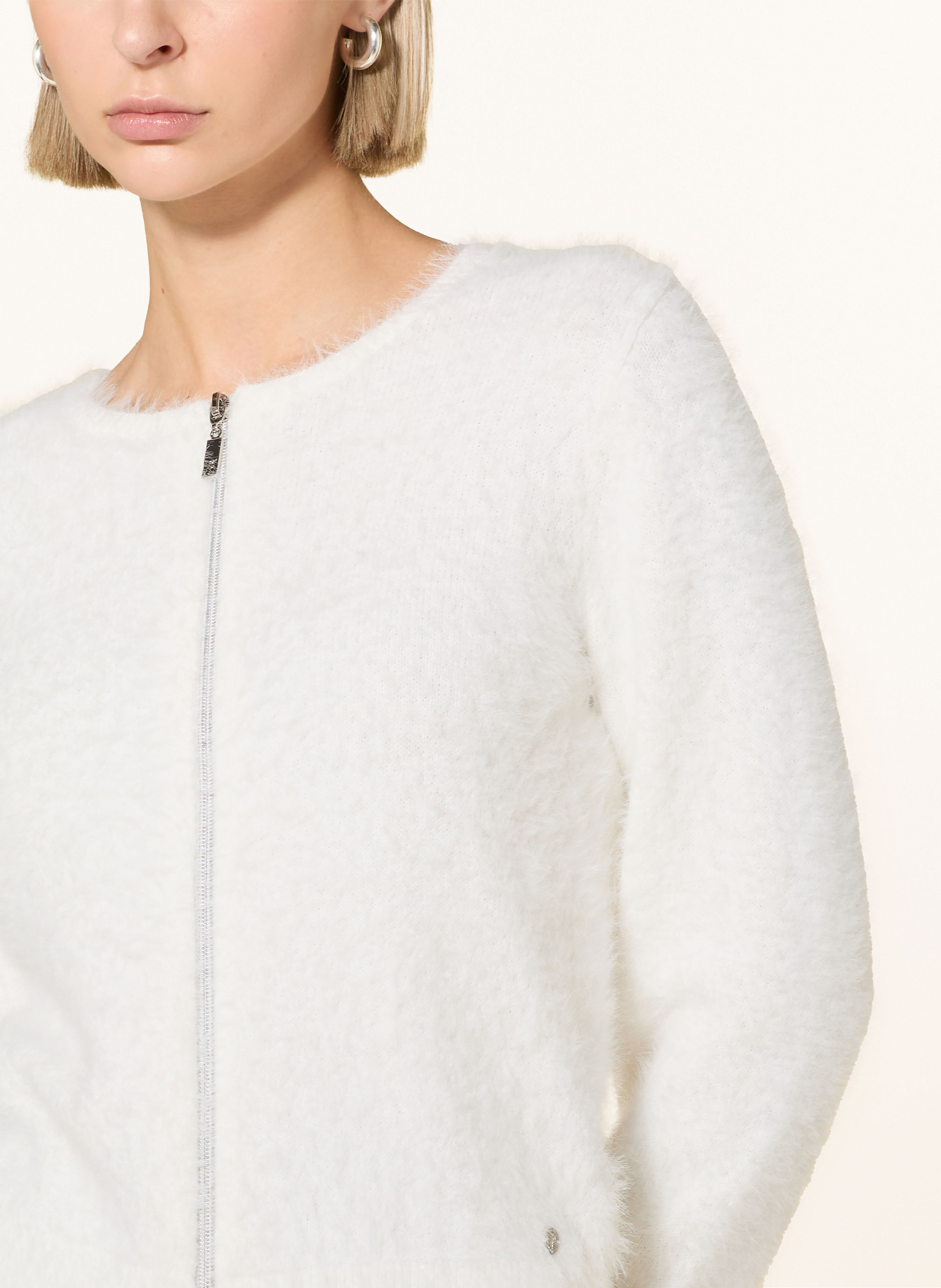 Thumbnail - Monari Strickjacke weiss