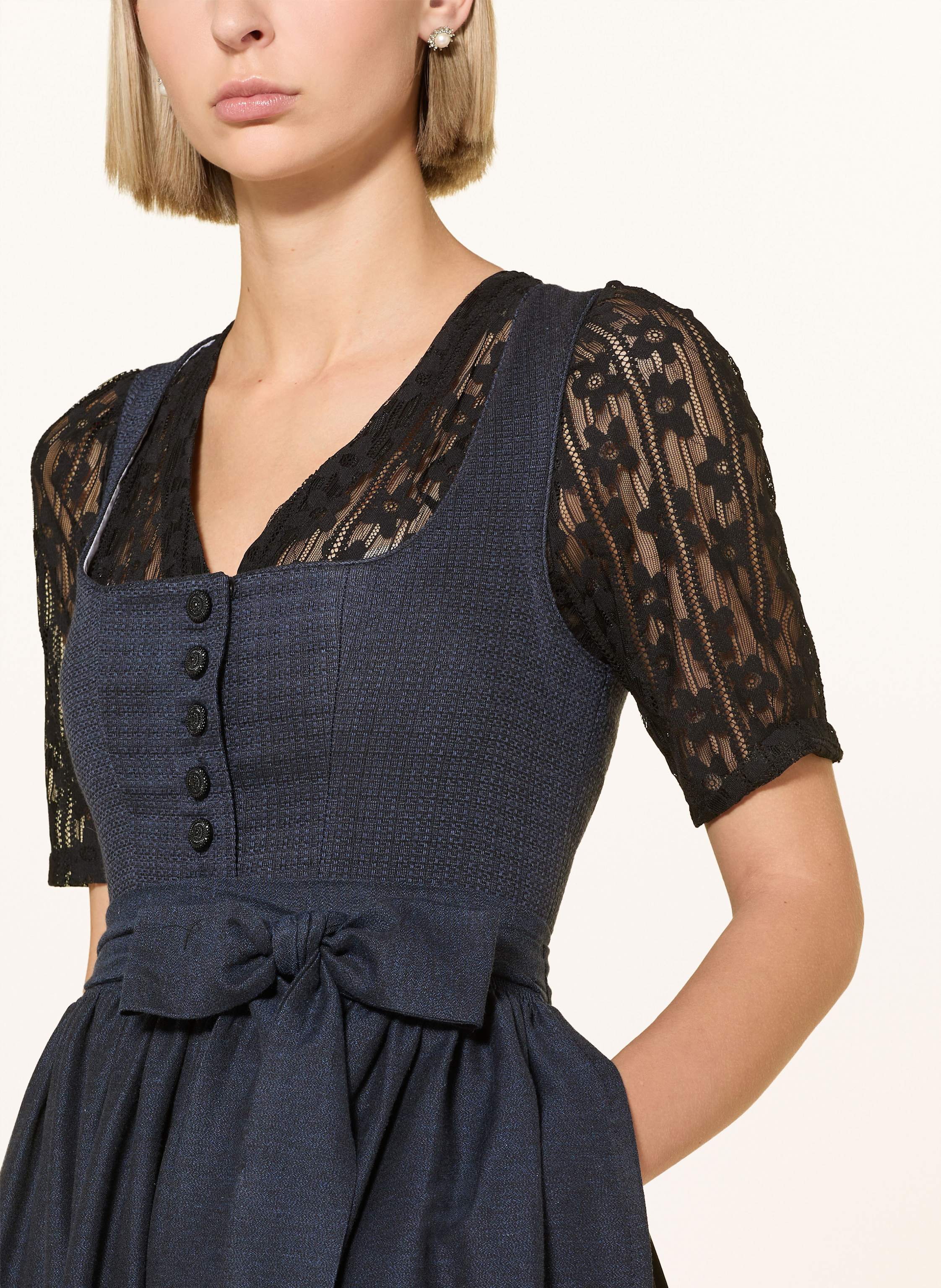 Thumbnail - Hammerschmid Bouclé-Dirndl Pillersee blau