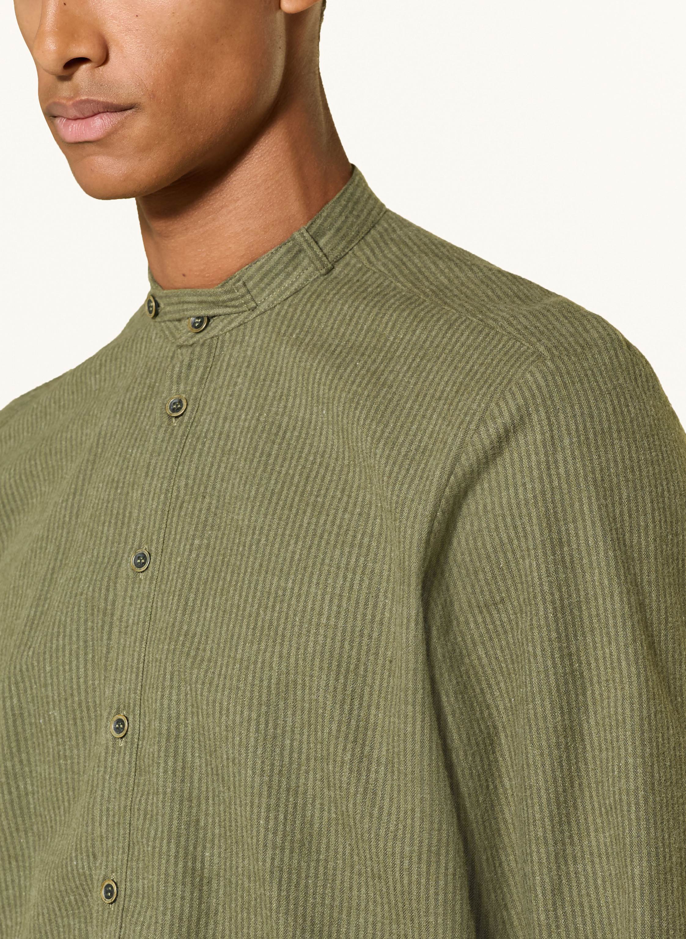 Thumbnail - Hammerschmid Trachtenhemd Slim Fit Mit Stehkragen gruen