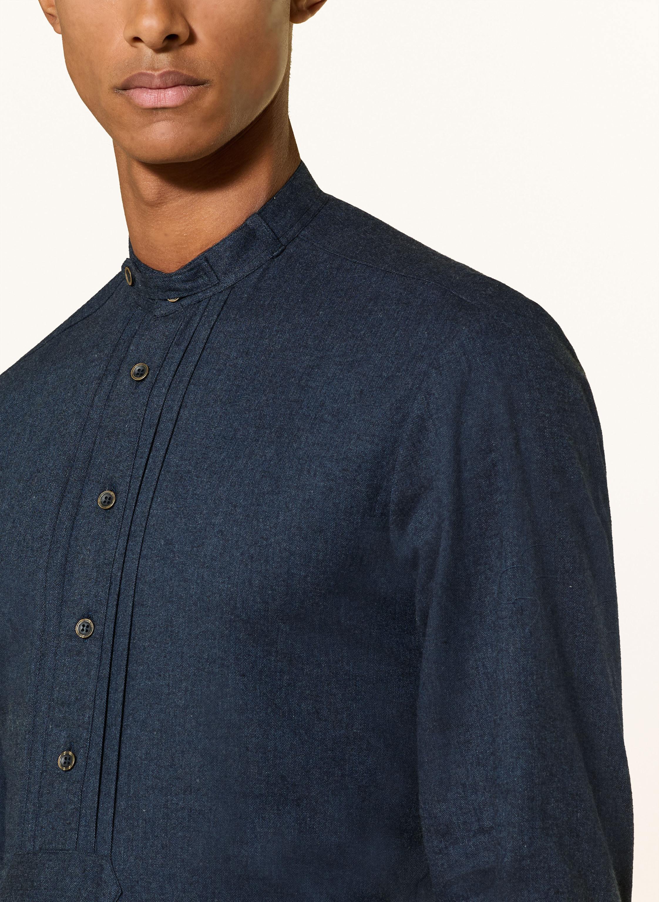 Thumbnail - Hammerschmid Trachtenhemd Slim Fit Mit Stehkragen blau