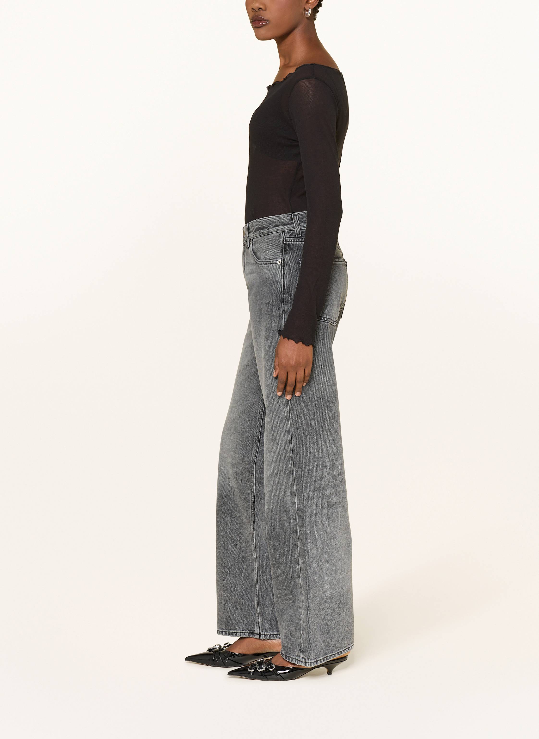 Thumbnail - Haikure Straight Jeans Korea grau