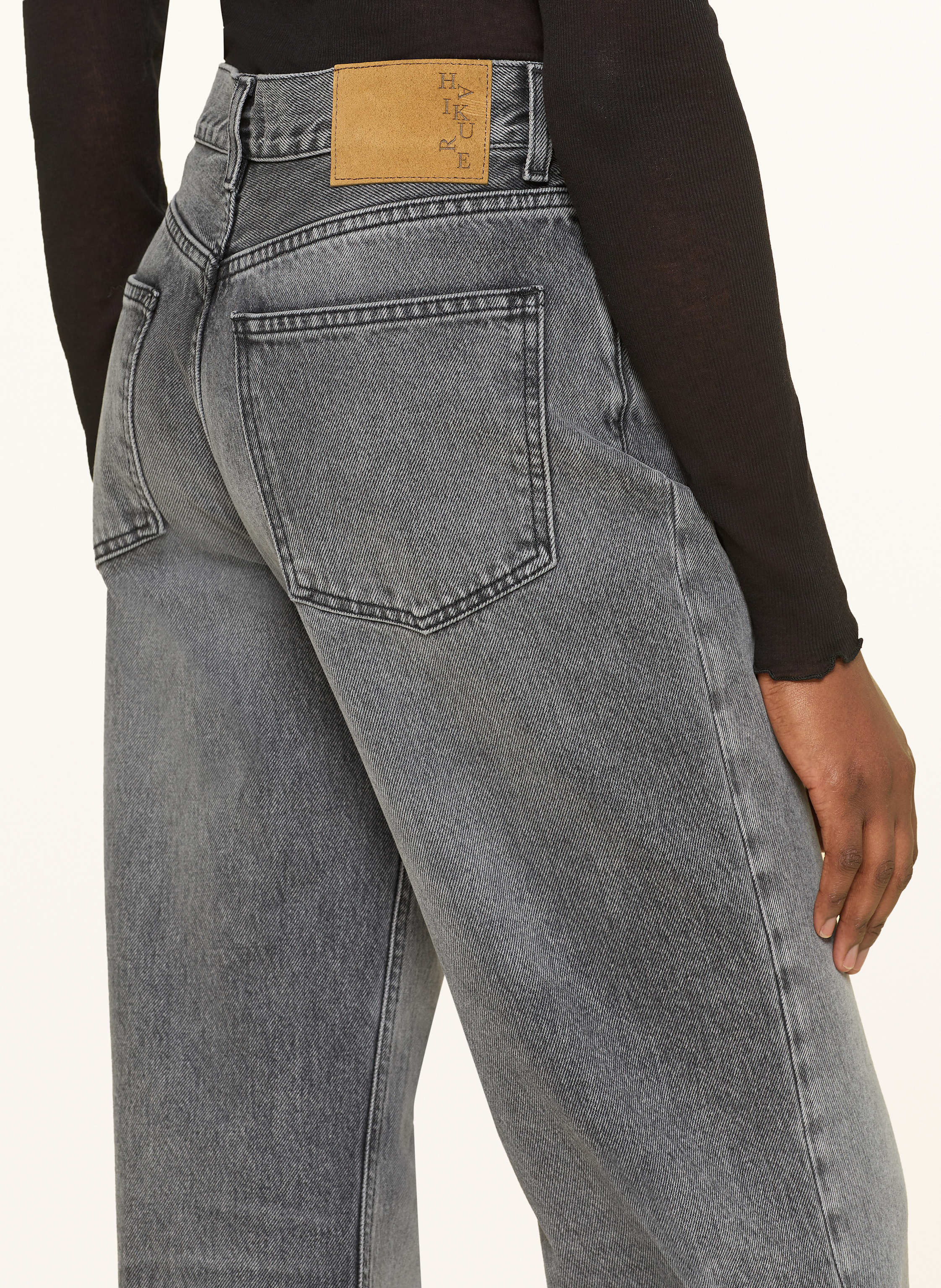Thumbnail - Haikure Straight Jeans Korea grau