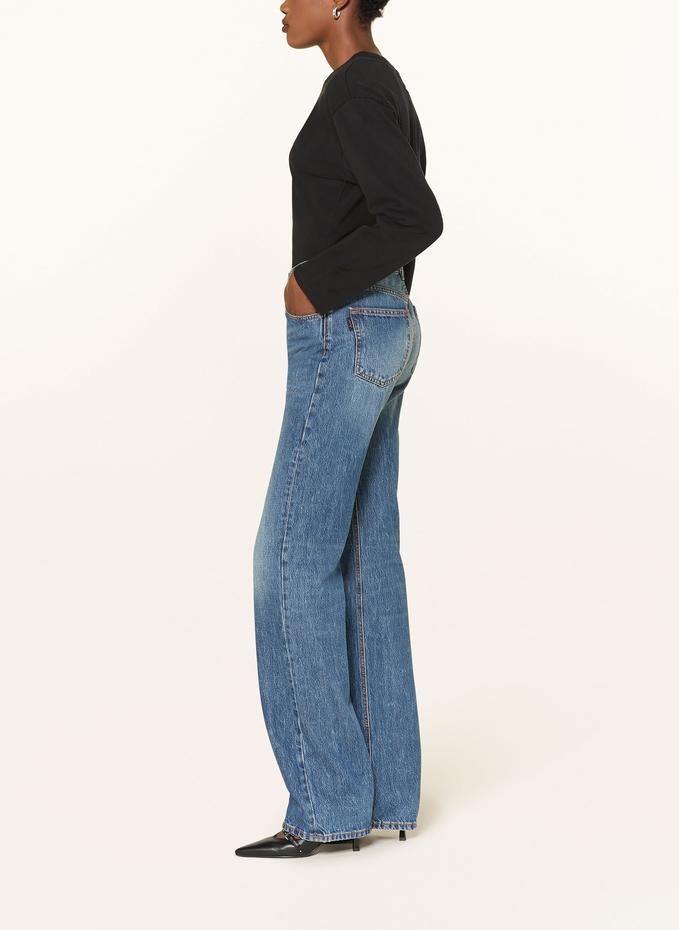 Thumbnail - Haikure Straight Jeans Star blau