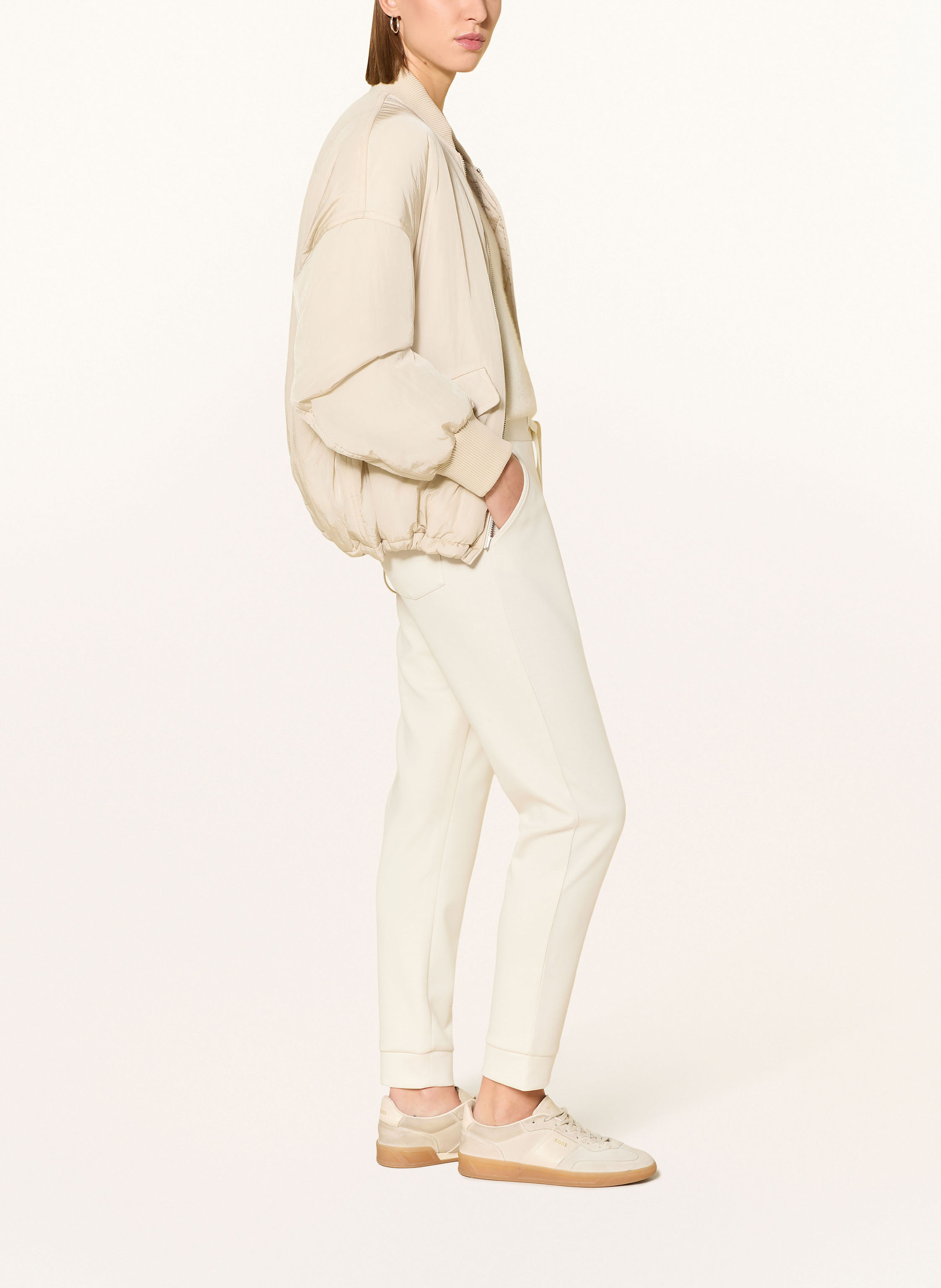 Thumbnail - Monari Sweatpants Mit Schmucksteinen beige