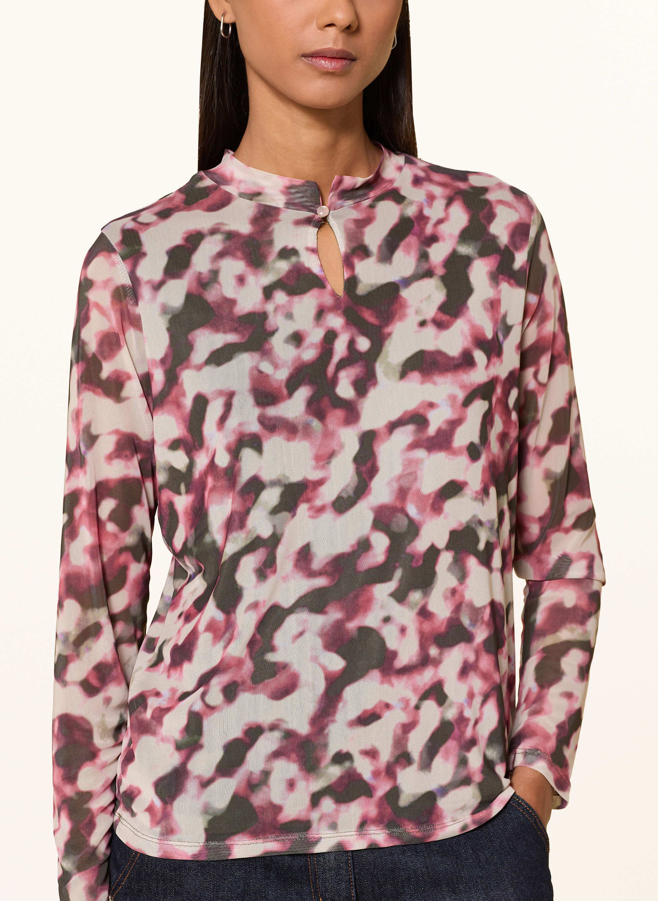 Thumbnail - More & More Longsleeve Aus Mesh gruen
