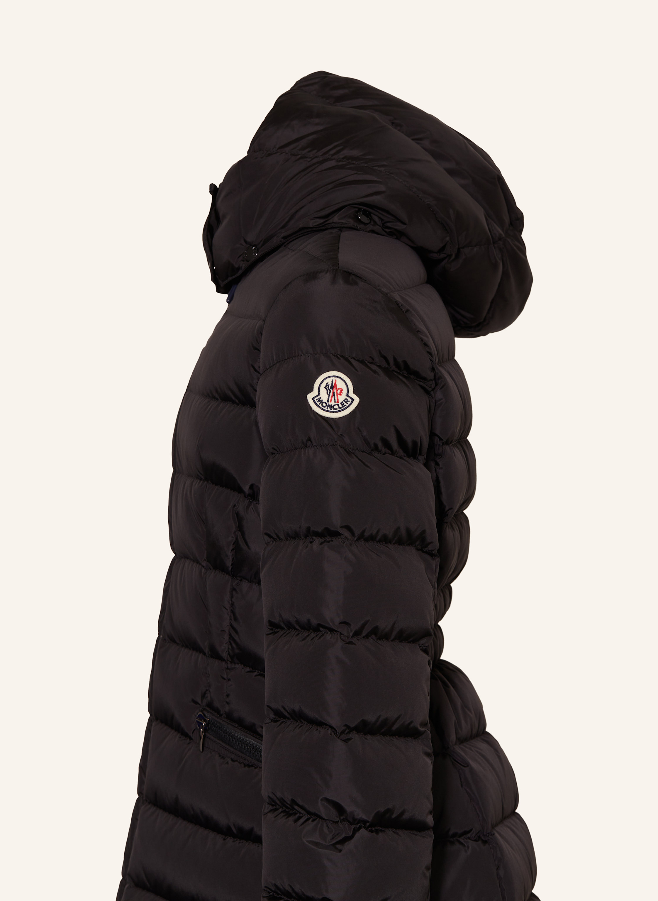 Thumbnail - Moncler Enfant Daunenmantel Charpal Mit Abnehmbarer Kapuze schwarz