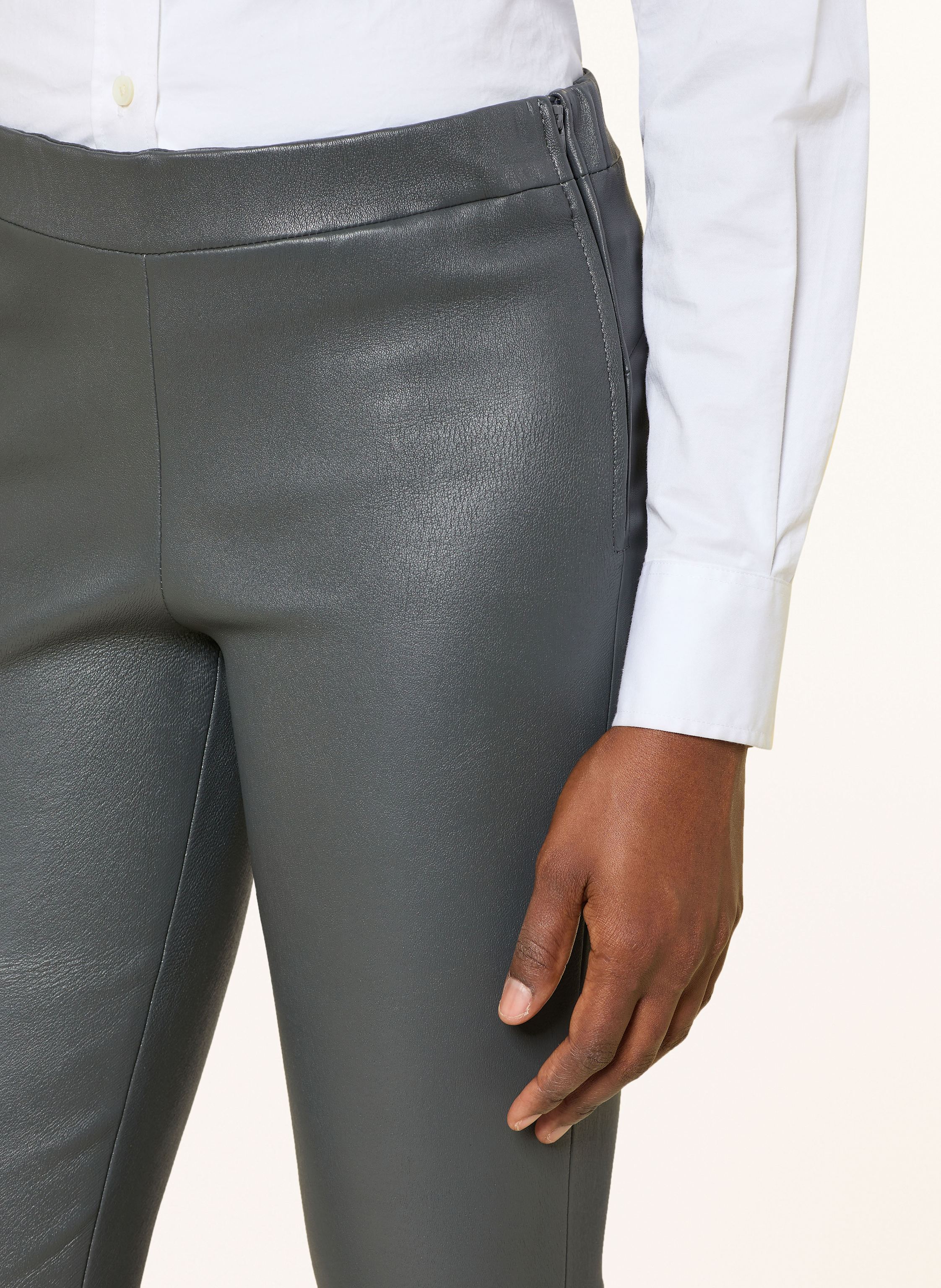 Thumbnail - Lilienfels Leder-Leggings grau