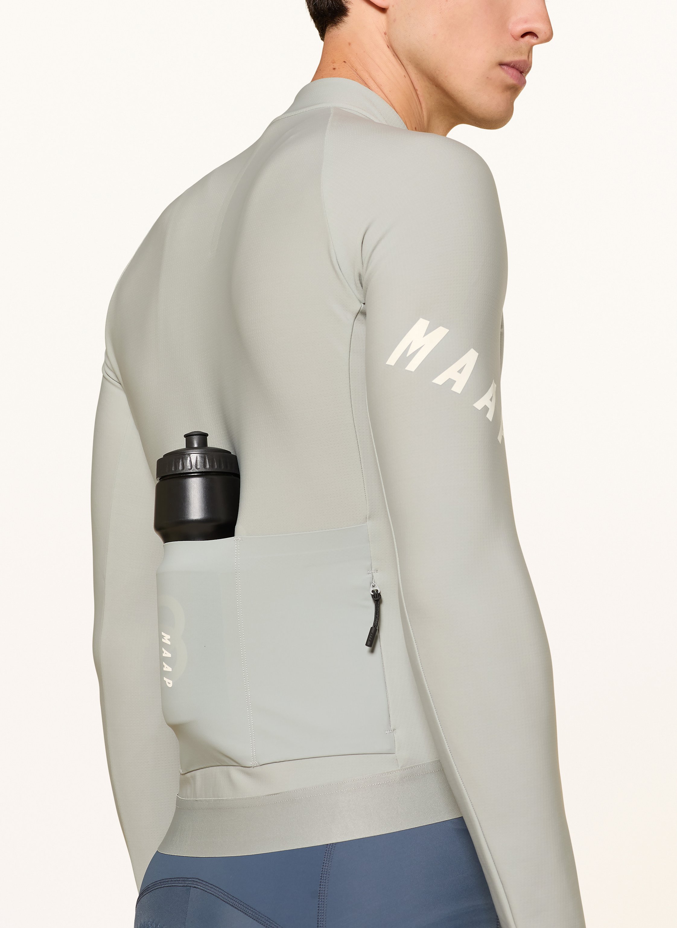 Thumbnail - Maap Thermo-Radtrikot Aeon grau