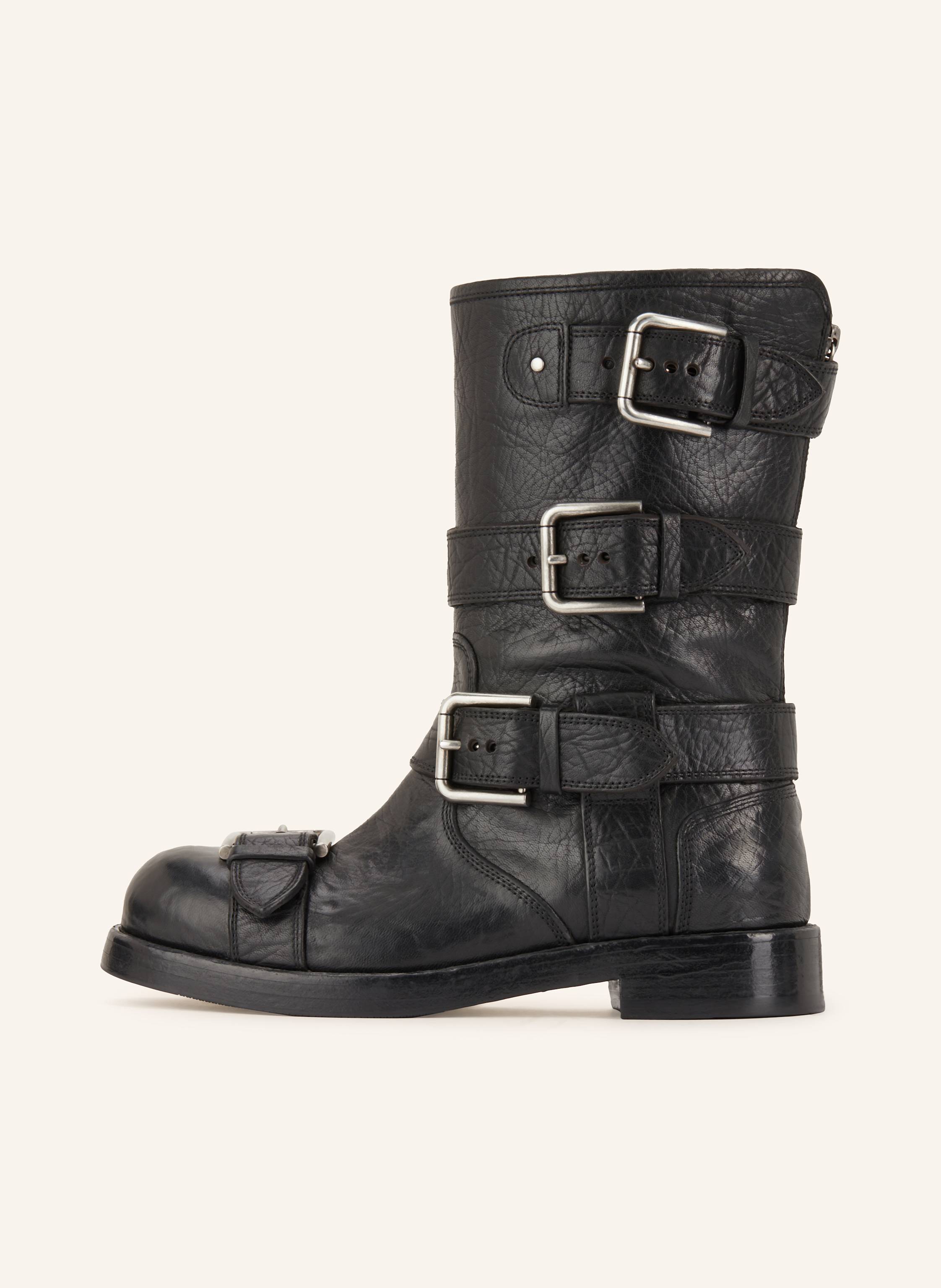 Thumbnail - Dolce & Gabbana Biker Boots schwarz